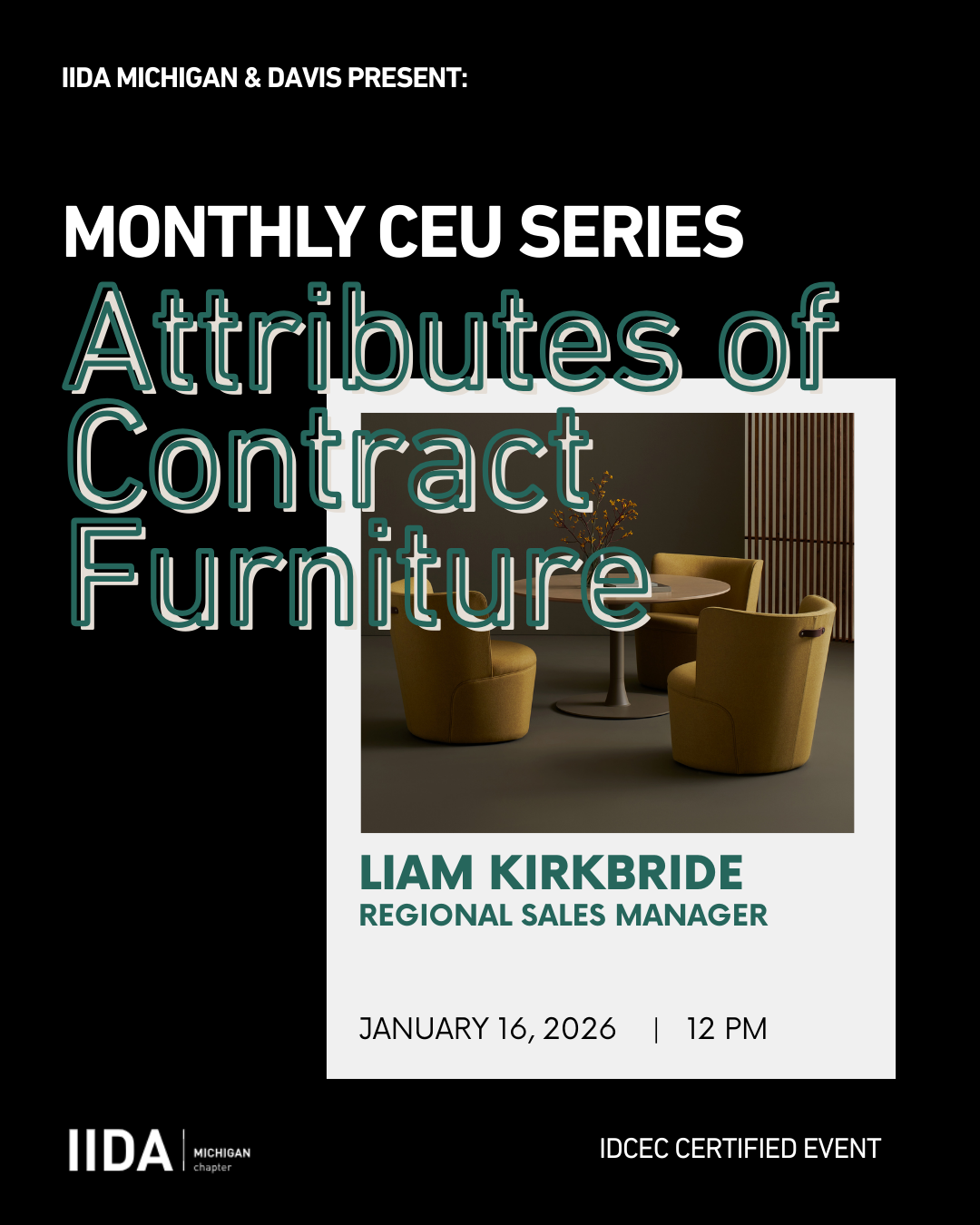 CEU on Attributes of Contract Furniture with davis