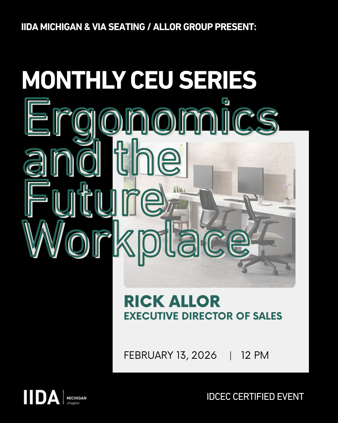 CEU on Ergonomics and the Future Workplace with VIA Seating and Allor Group