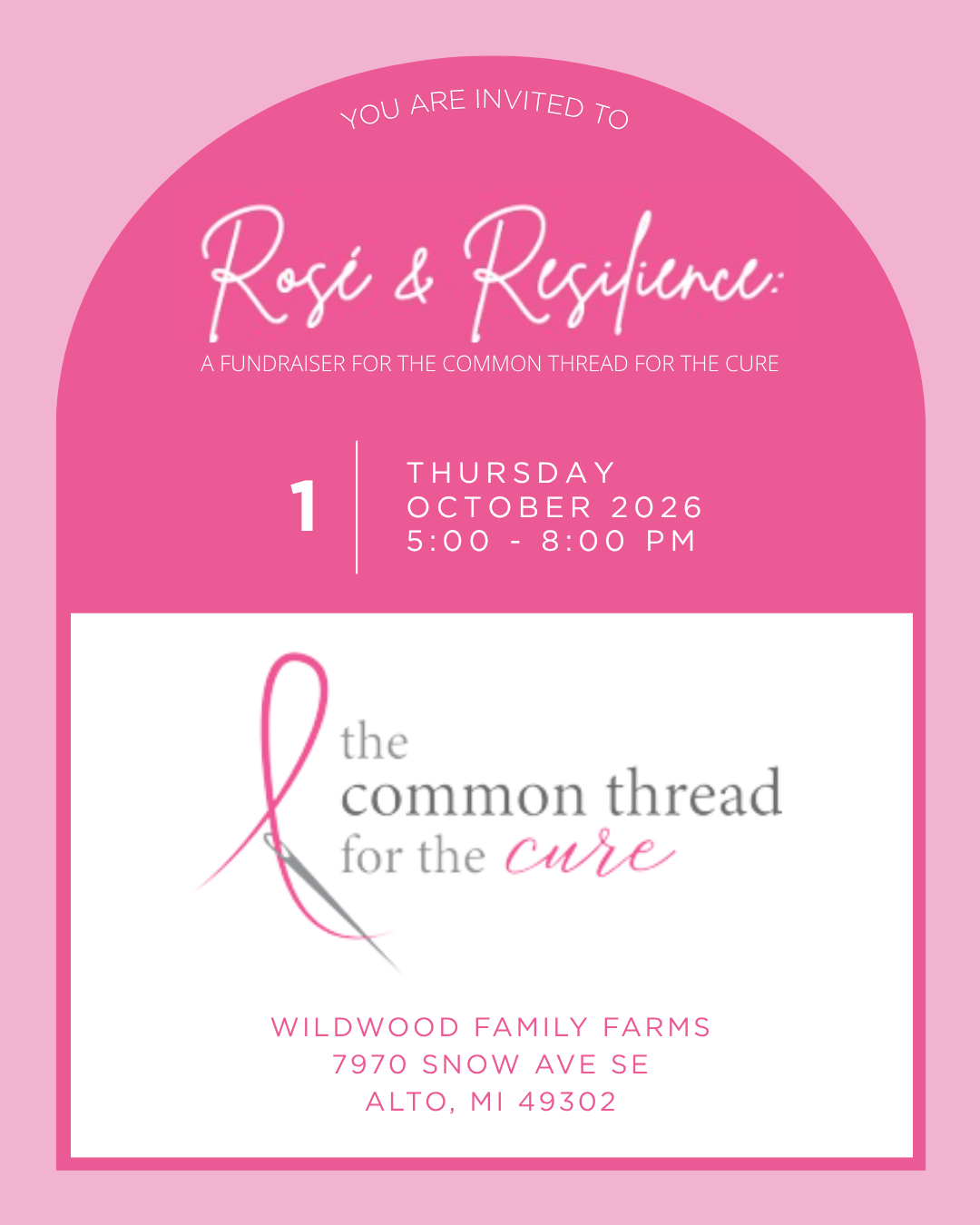 Rosé &amp; Resilience FUNDRAISER Event