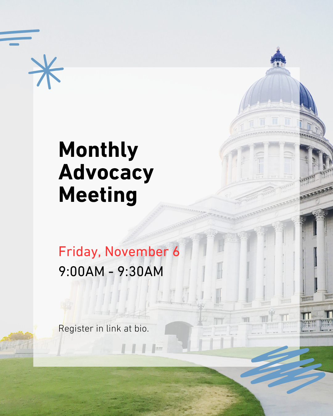 MONTHLY ADVOCACY MEETING - november