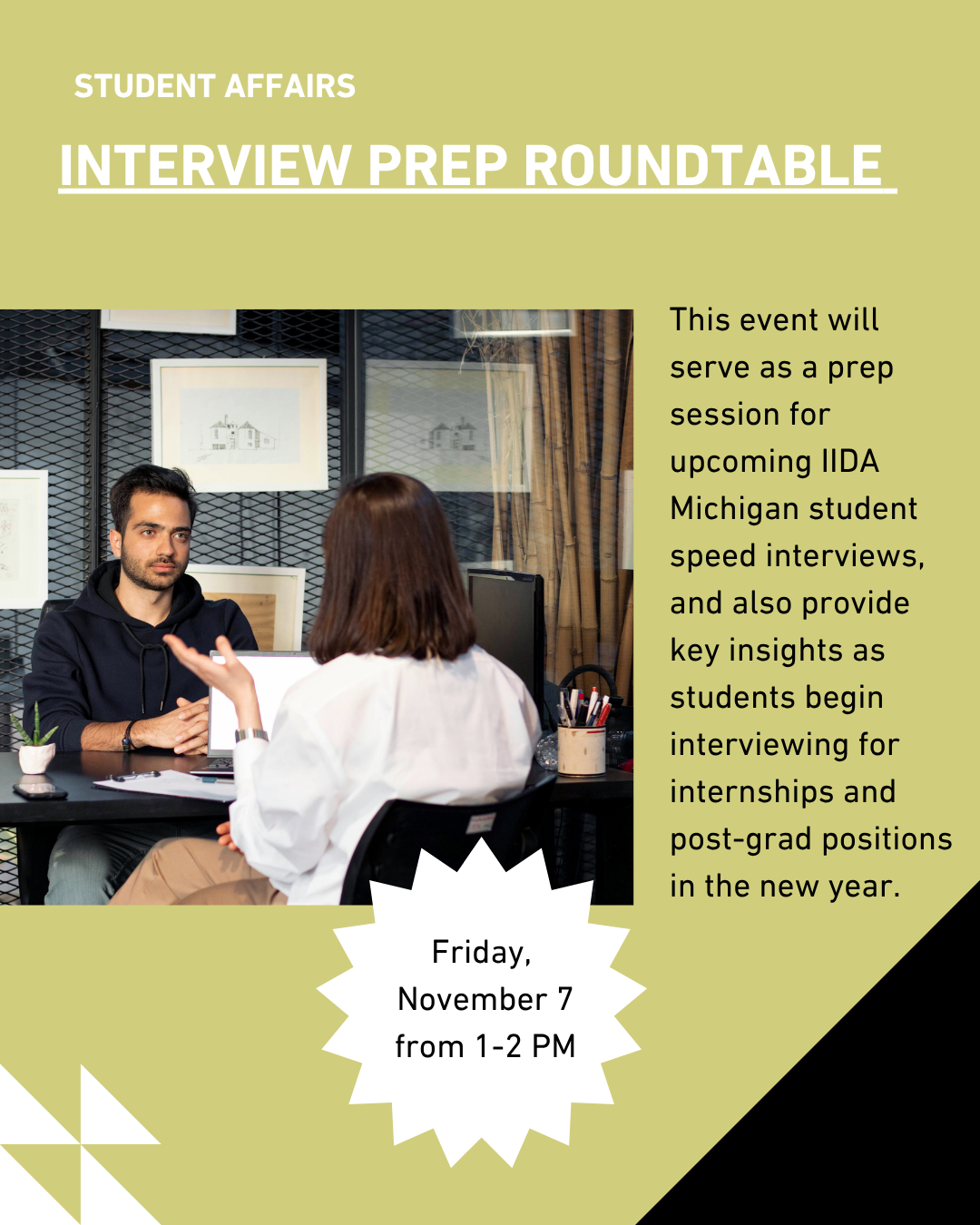 Roundtable Event Interview Student Interview Prep Roundtable — IIDA Michigan