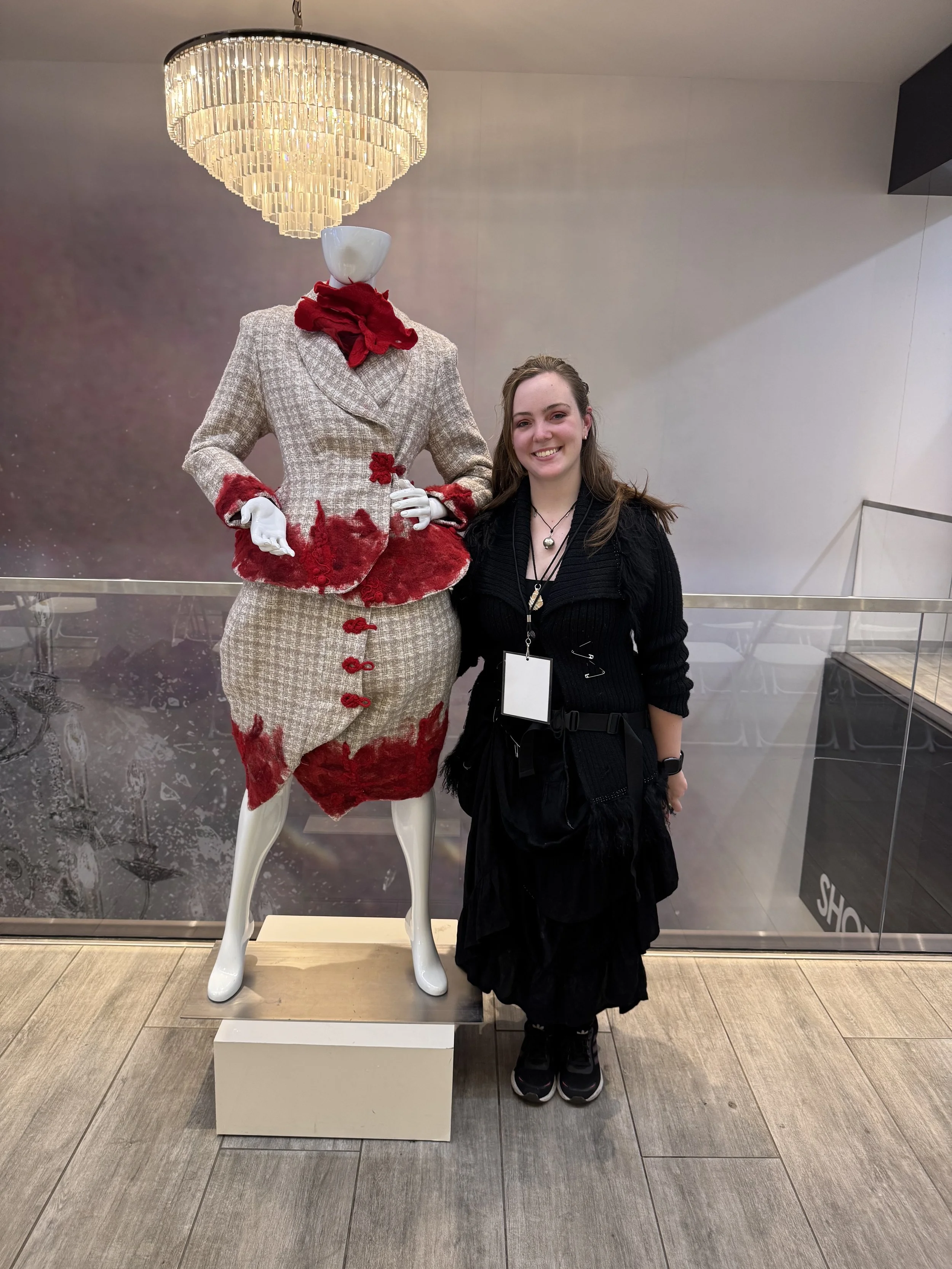 My bestfriend also had a garment on display at my 4th season 
