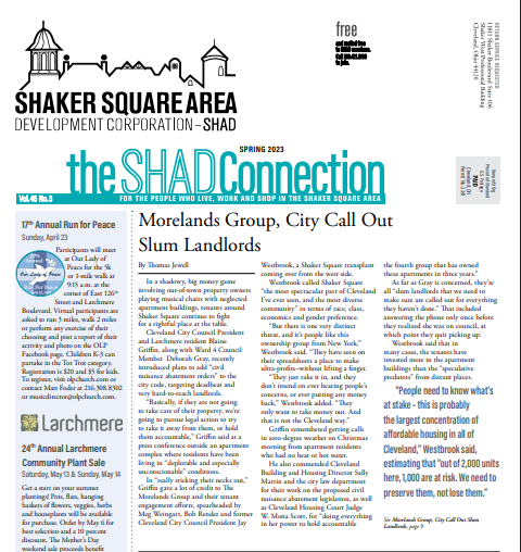 Morelands Group, City Call Out Slum Landlords