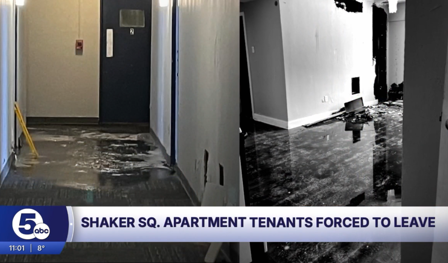 Icy floors, flooded apartments: Vista at Shaker Square residents forced to relocate
