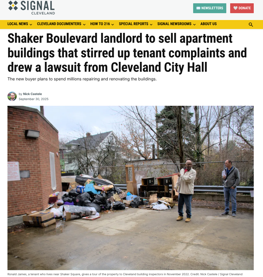 The Morelands Group has spent years lobbying city officials to attend to tenants’ complaints at the buildings. Meg Weingart said in an interview that she hoped the sale would be a “huge win for the community.”  “For the tenants to have a safe and hea