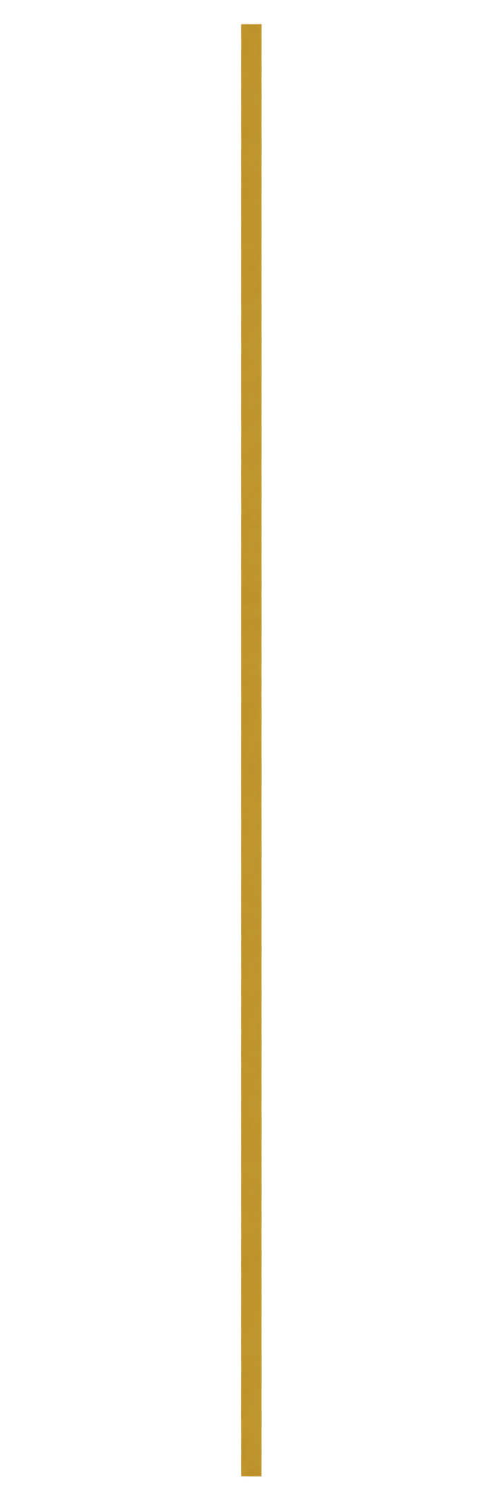 A vertical yellow pole or stick with a black background.