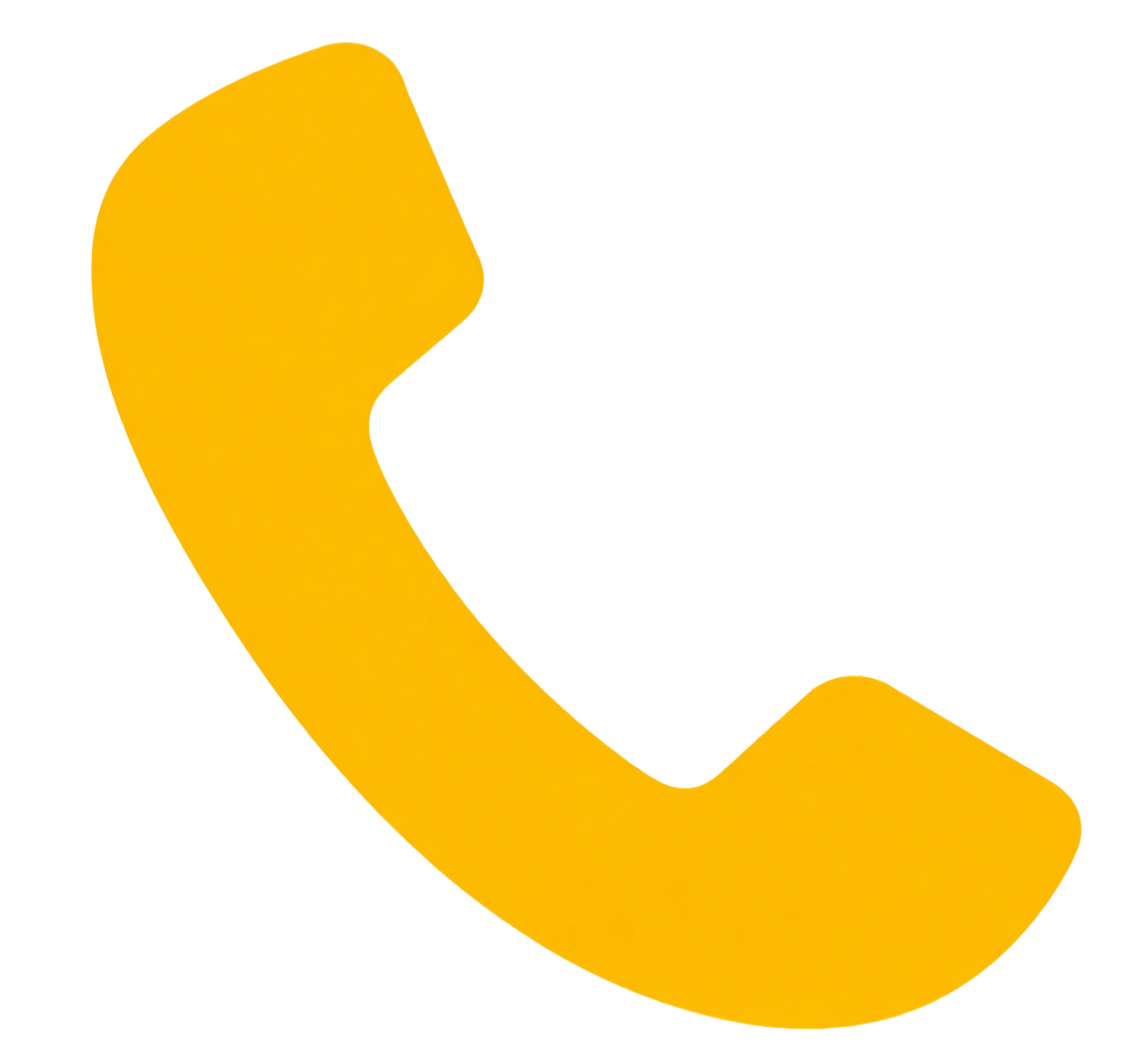 A yellow telephone receiver resting on a black surface.