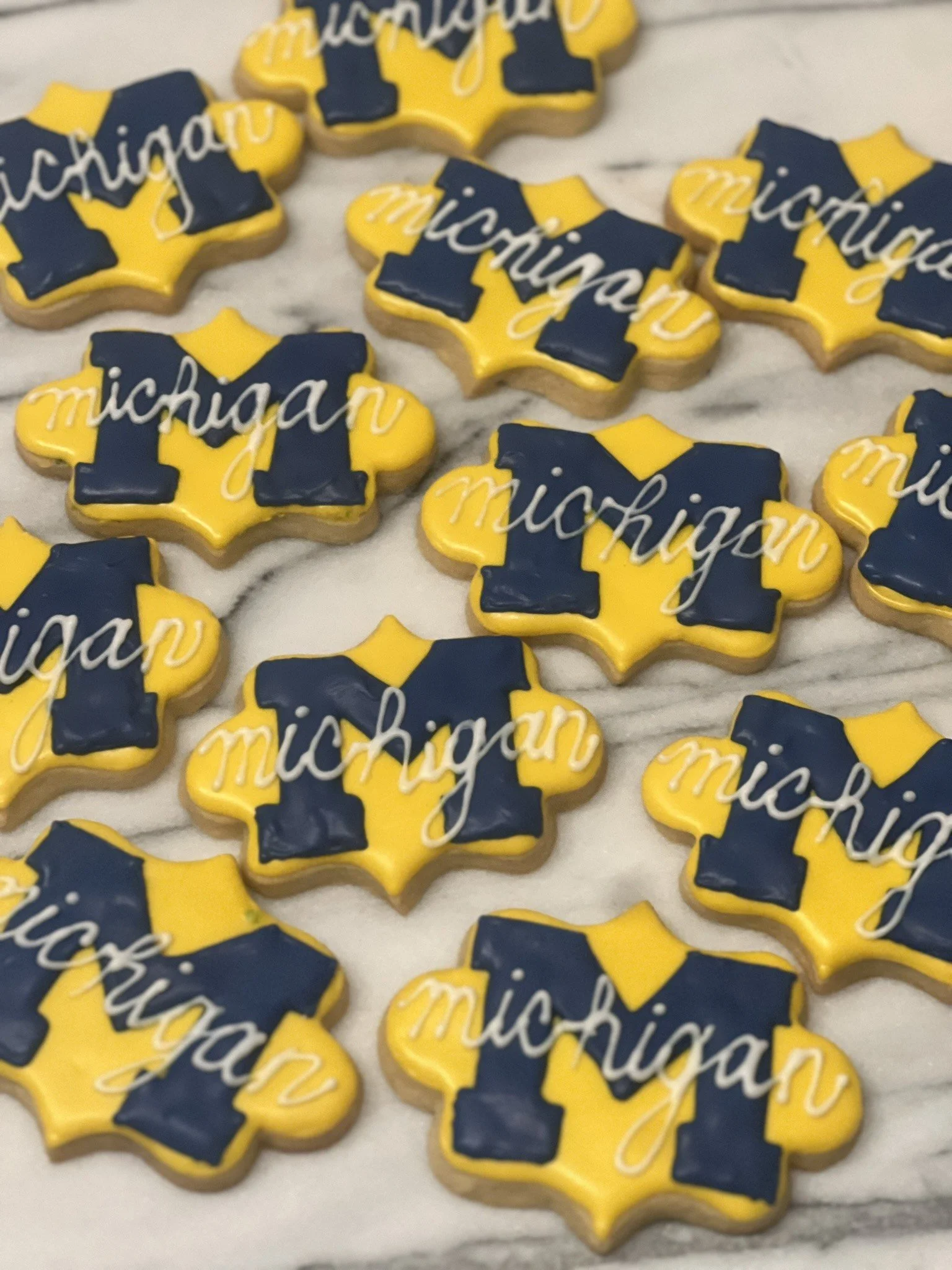 Michigan football cookies