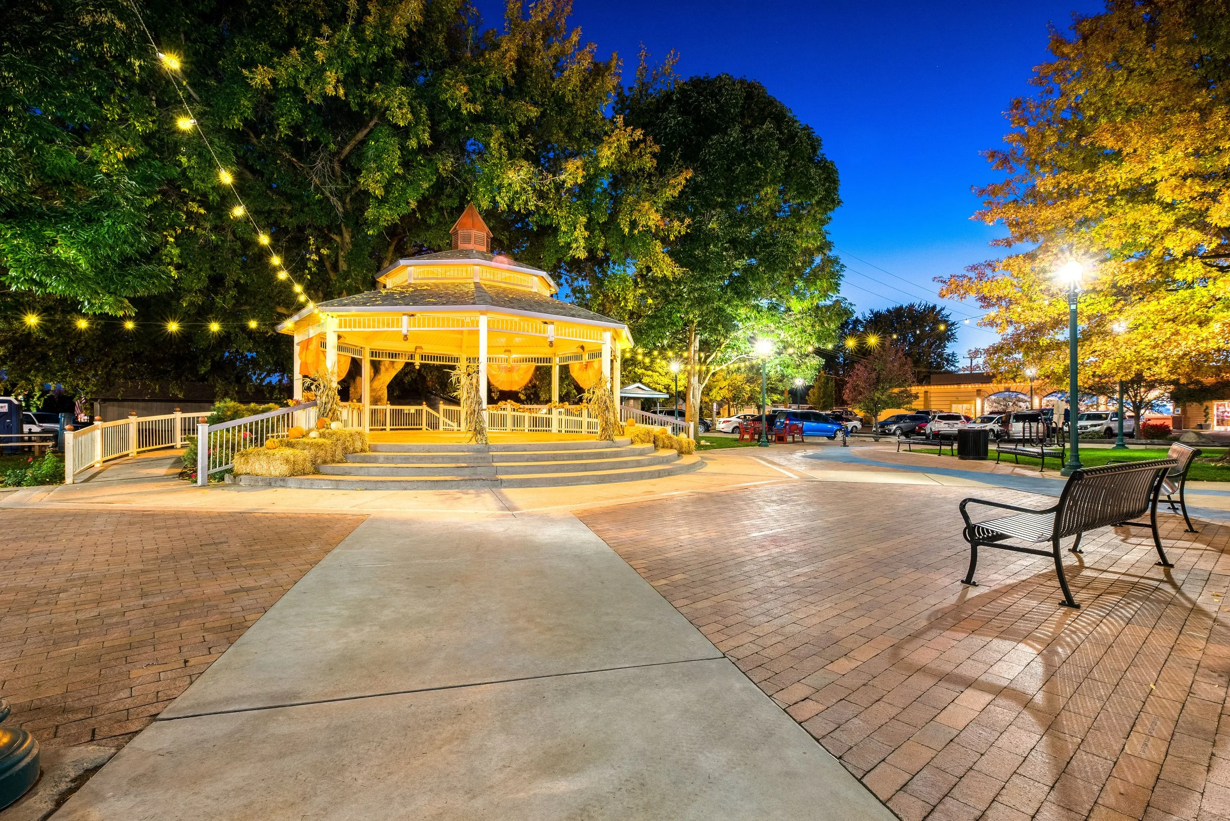Eagle Idaho Downtown Illuminated Gazebo