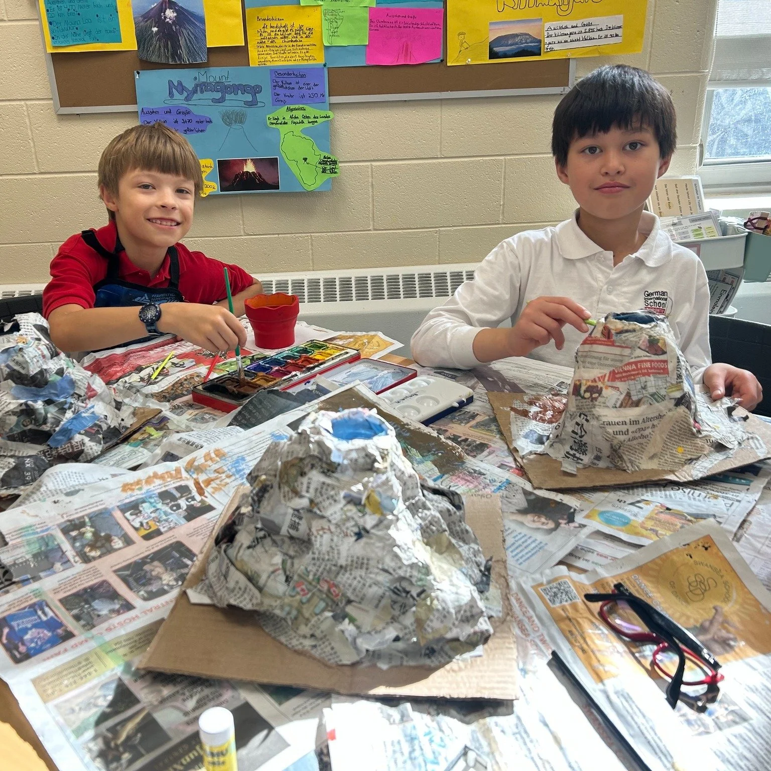 Smoke, lava, and creativity! 🌋 After learning about volcanoes in science class, Grade 4 built their own volcanoes in art class with lots of imagination and fun🔥🖌

#learngerman #germanintoronto #gistoronto