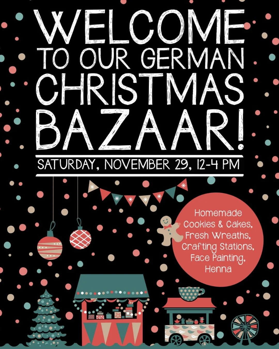 Snow is falling in Toronto, which means the holiday season is officially on its way 🤩❄ Join us for our annual Christmas Bazaar on Saturday, Nov 29 from 12:00 - 4:00 pm &mdash; we can't wait to celebrate with you! 🎄

Further details at link in bio

