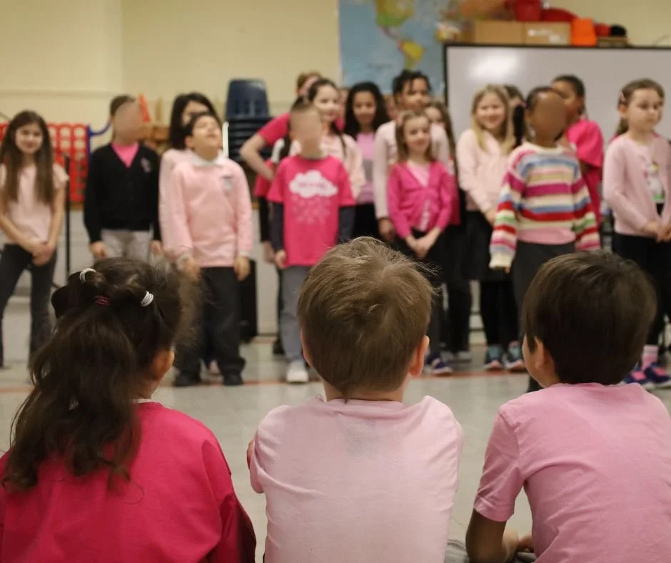 A sea of pink 🩷 

Our students proudly took part in Pink Shirt Day, a day dedicated to standing up against bullying. From Kindergarten to Grade 12, students joined workshops that encouraged creativity, teamwork, and important conversations about bul