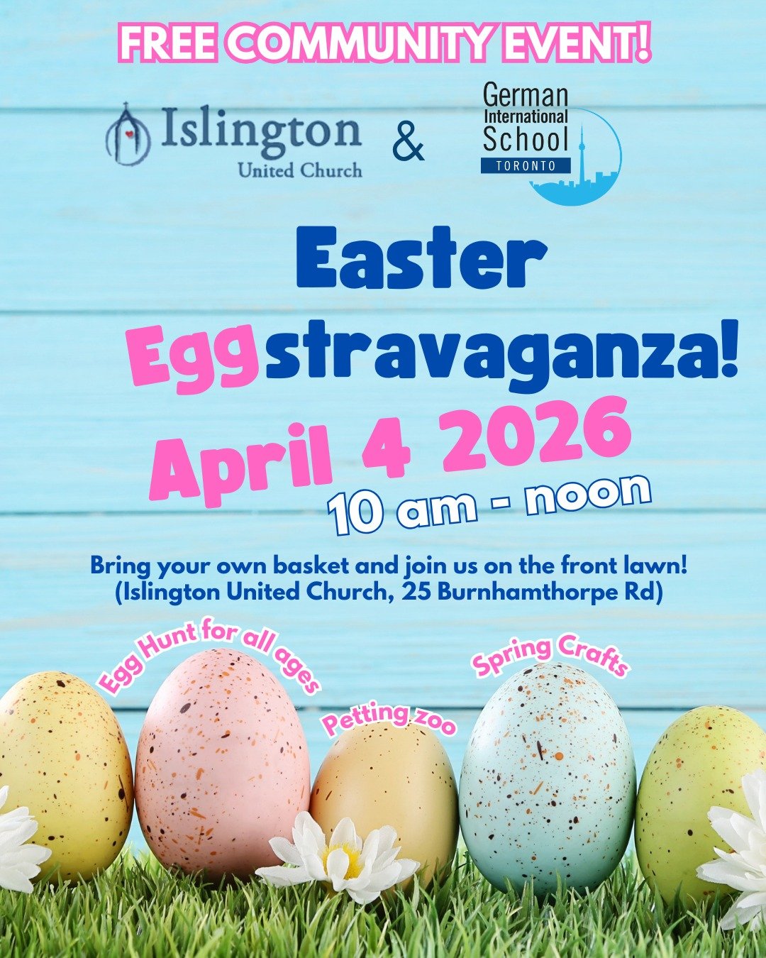 The clocks have changed, the snow is melting, and the birds are singing &mdash; that means spring is officially on its way to Toronto! 🌷☀️

We&rsquo;re teaming up with @islingtonuc to host a free community event on Saturday, April 4 from 10:00 am &n