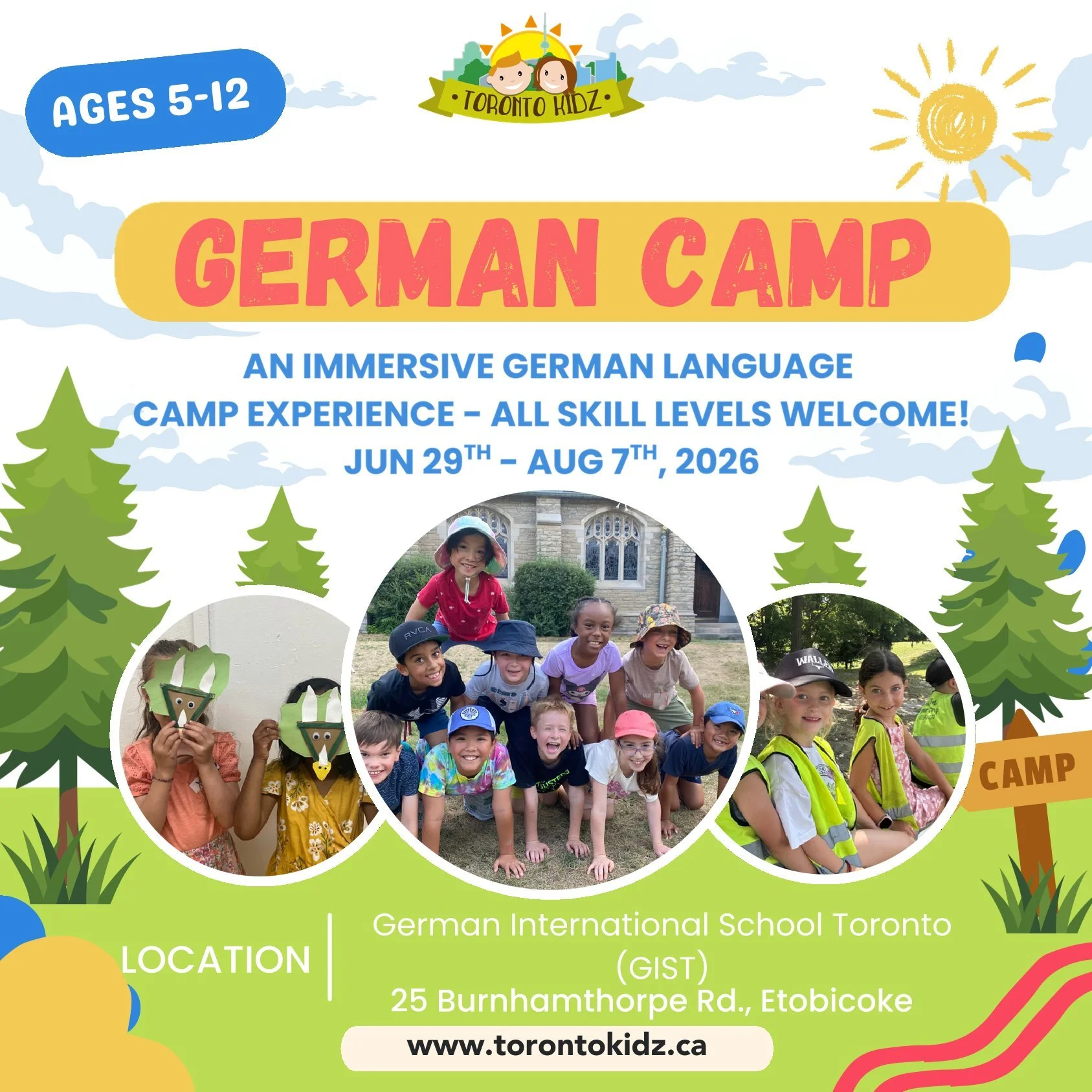 Summer is just around the corner! ☀️ Looking for a camp for your child? We&rsquo;re excited to continue our partnership with @torontokidzsummercamp and bring you another summer of German Day Camps at GIST! It&rsquo;s a great way for kids to enjoy all