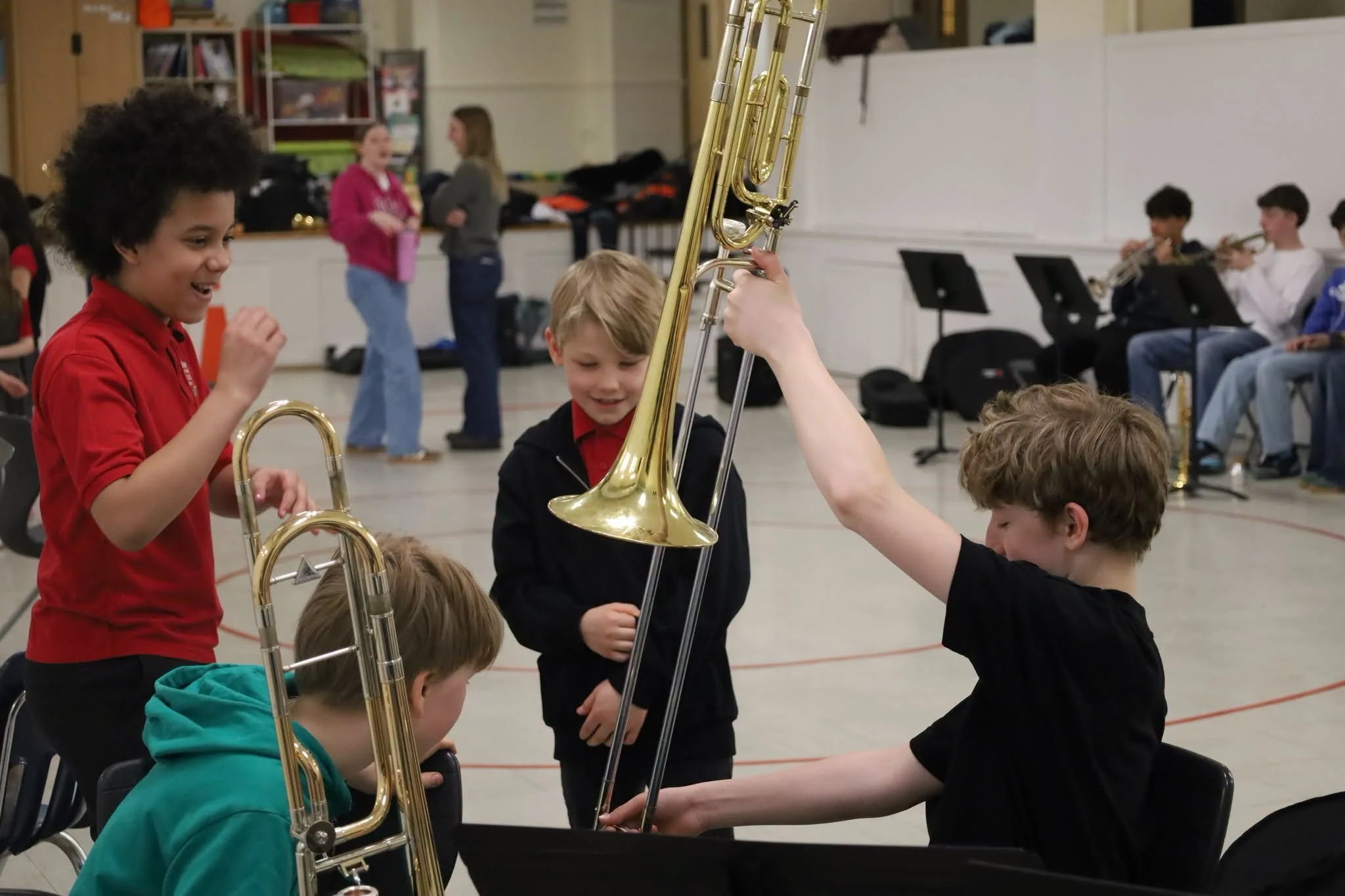 We&rsquo;re looking back at S&uuml;d Beat Big Band's visit to GIST last month 🎷🤩 

During their trip to Toronto, they spent a day hosting workshops for our students🎶 It was an great chance for students to try out new instruments and learn all abou