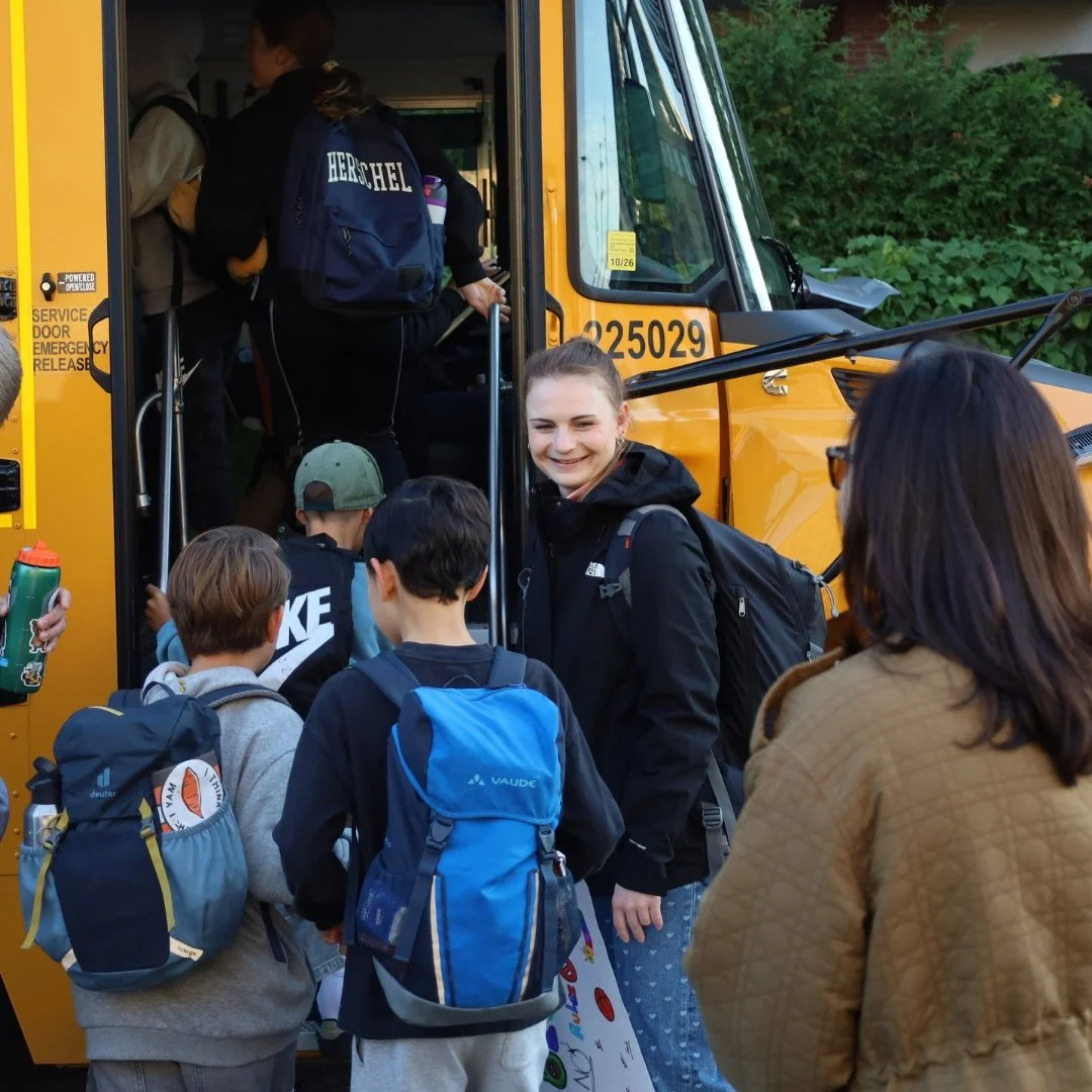 And they&rsquo;re off! 🚌 Students in Grades 3&ndash;7 will be spending the week at Camp Pine Crest in Muskoka. It will be a great time of canoeing, campfires, and exploring nature in beautiful Ontario. We hope they have the best trip!