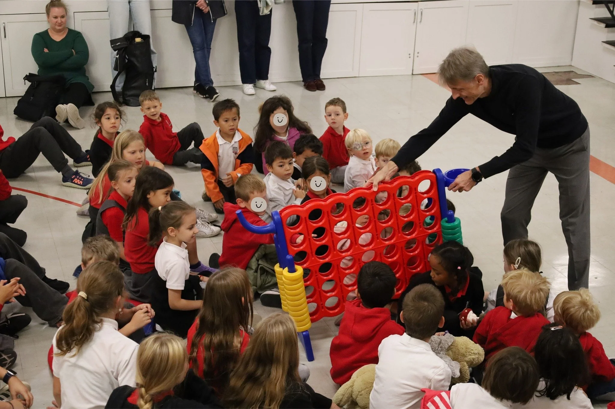 What happens when a wall suddenly divides you from your friends? 🧱 At our German Unity Day assembly, Principal Hollmann built one right through the middle of our students, and together they broke through it! 🎉

Why October 3? After more than 40 yea