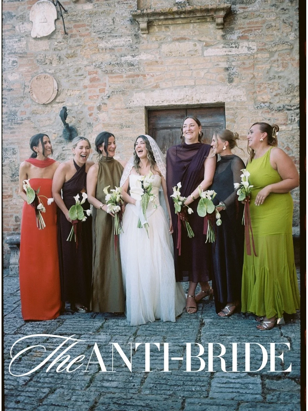 Evie and Max&rsquo;s beautiful Italian wedding is on @_anti_bride ✨

Film wedding photographer @sarahjoylandon 
Wedding planner @thecouplers 
Venue @borgolucignanello 
Bride: designed her own dress with @lovelonglondon, @gucci 
Videographer @mrjohnku