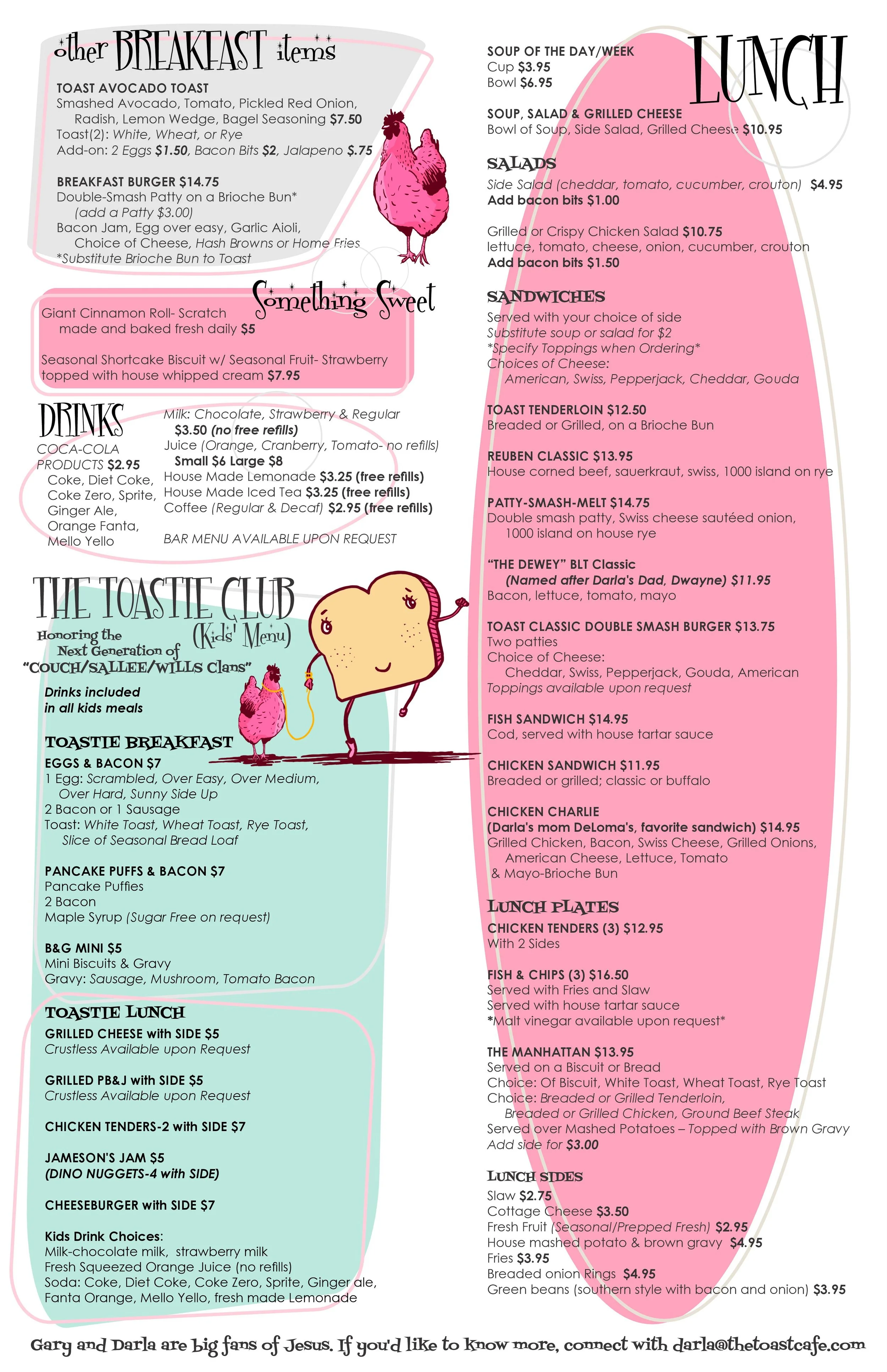 Menu The Toast Cafe menu-the-toast-cafe