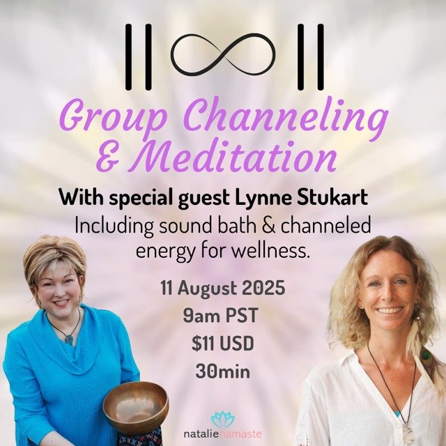 Join 𝐋𝐲𝐧𝐧𝐞 𝐒𝐭𝐮𝐤𝐚𝐫𝐭 and 𝐍𝐚𝐭𝐚𝐥𝐢𝐞 𝐍𝐚𝐦𝐚𝐬𝐭𝐞 for a powerful 30-minute group experience designed to nourish your spirit, raise your vibration, and reconnect you with divine guidance.⁣
⁣
🕊️ 𝐓𝐡𝐢𝐬 𝐬𝐚𝐜𝐫𝐞𝐝 𝐠𝐚𝐭𝐡𝐞𝐫𝐢𝐧𝐠 