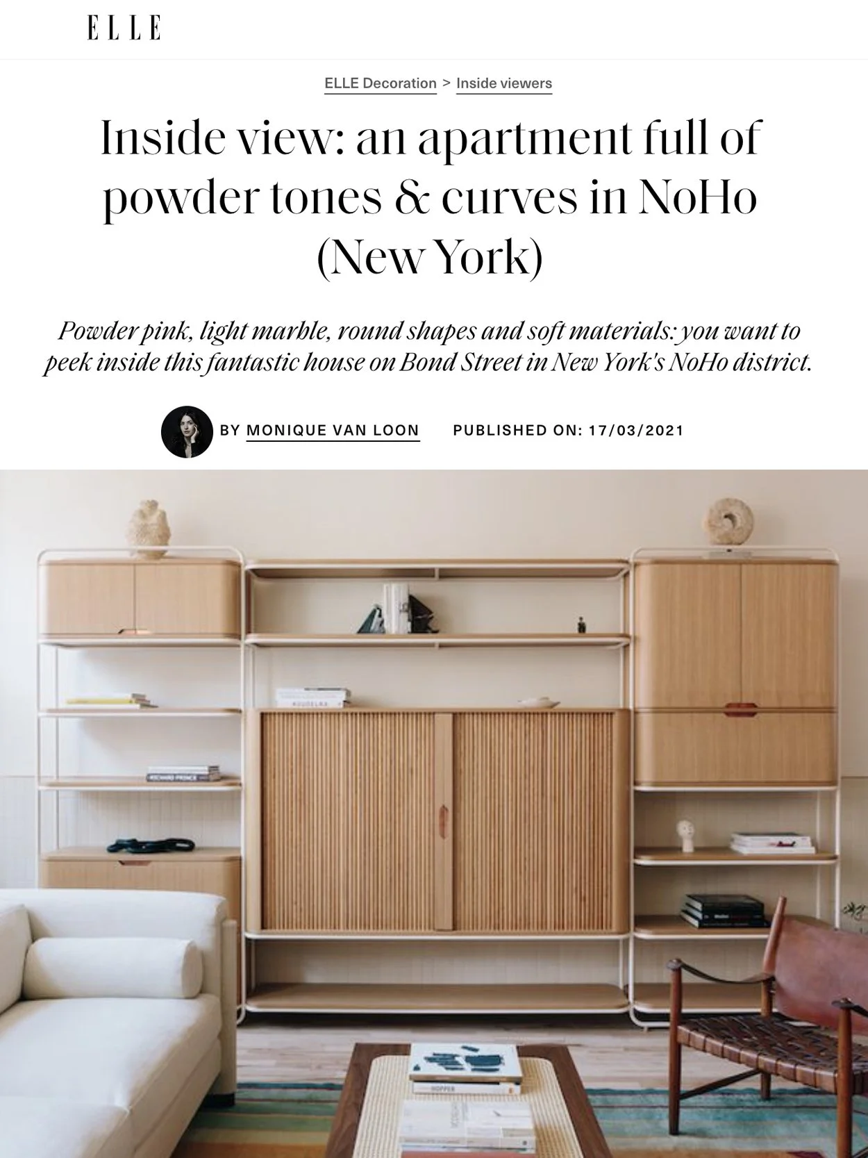 ELLE DECORATION NETHERLANDS | BOND STREET RESIDENCE