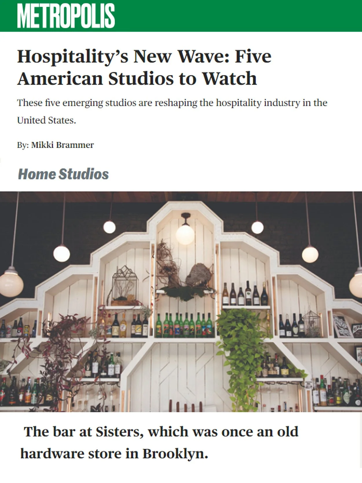 METROPOLIS  |  STUDIO