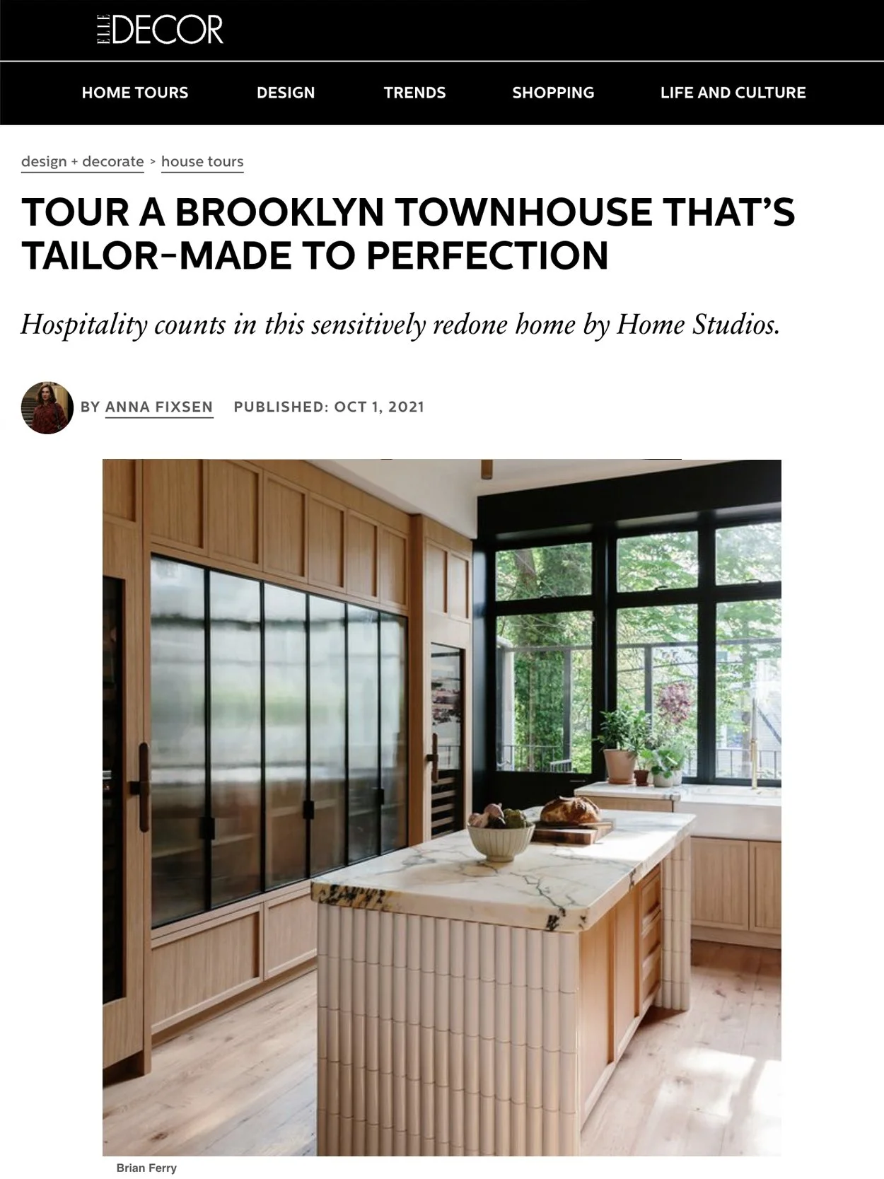 ELLE DECOR | FORT GREENE TOWNHOUSE