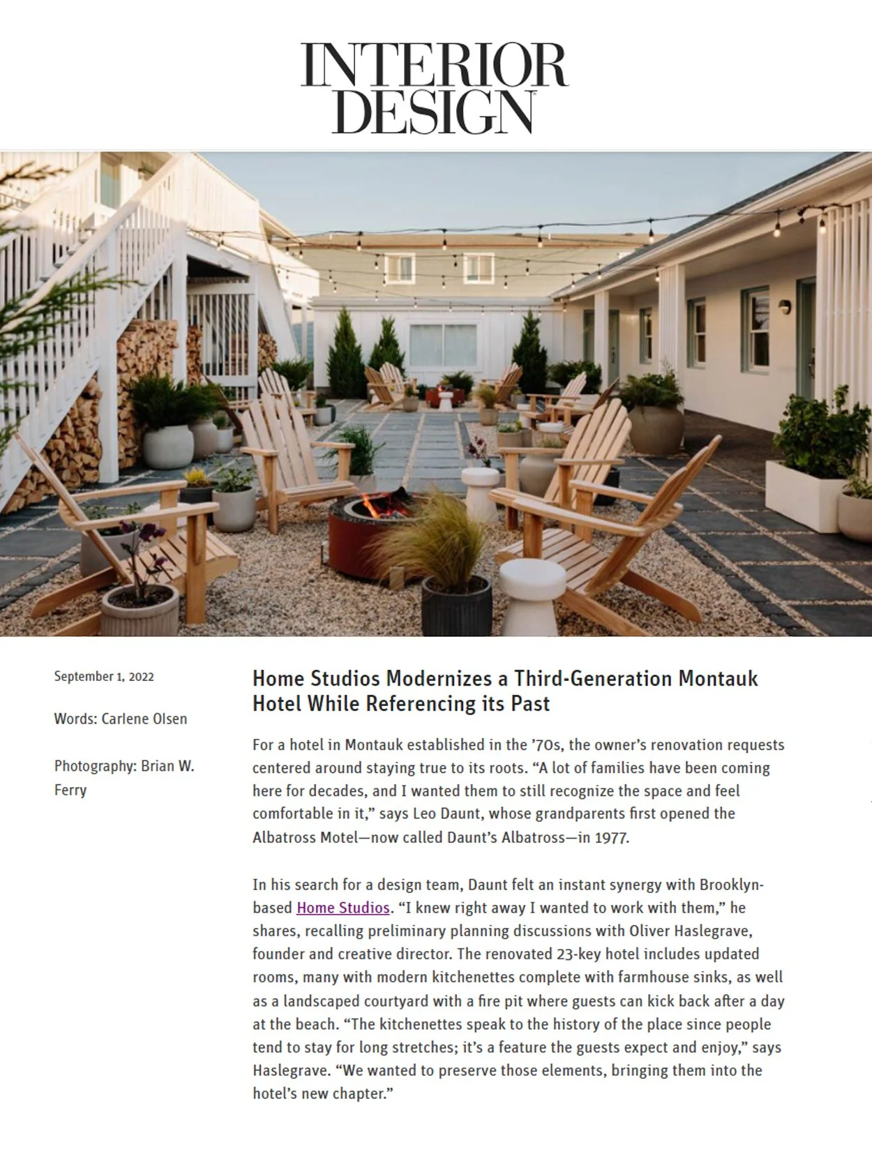 INTERIOR DESIGN | DAUNT'S ALBATROSS