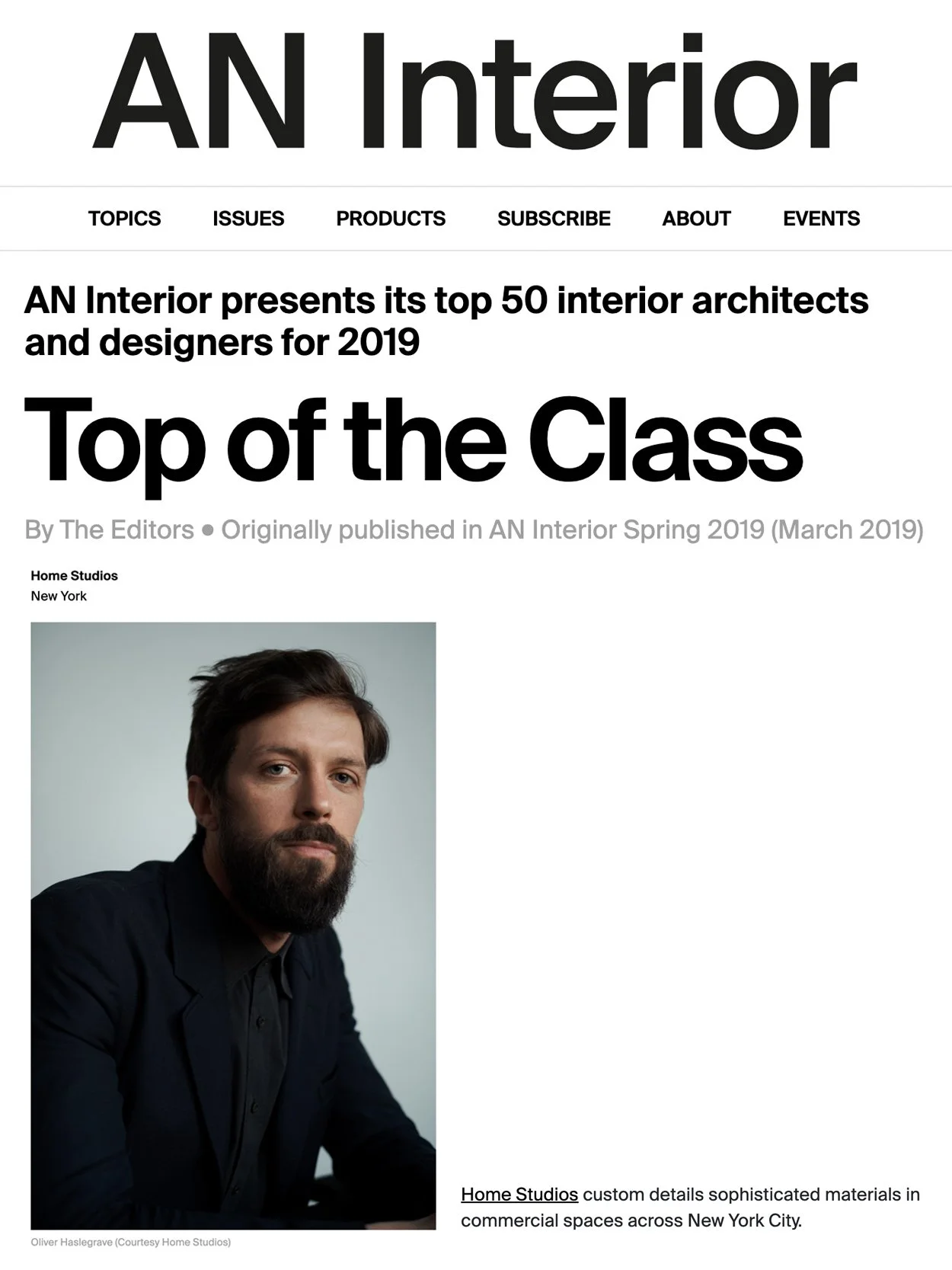 ARCHITECT’S NEWSPAPER | STUDIO