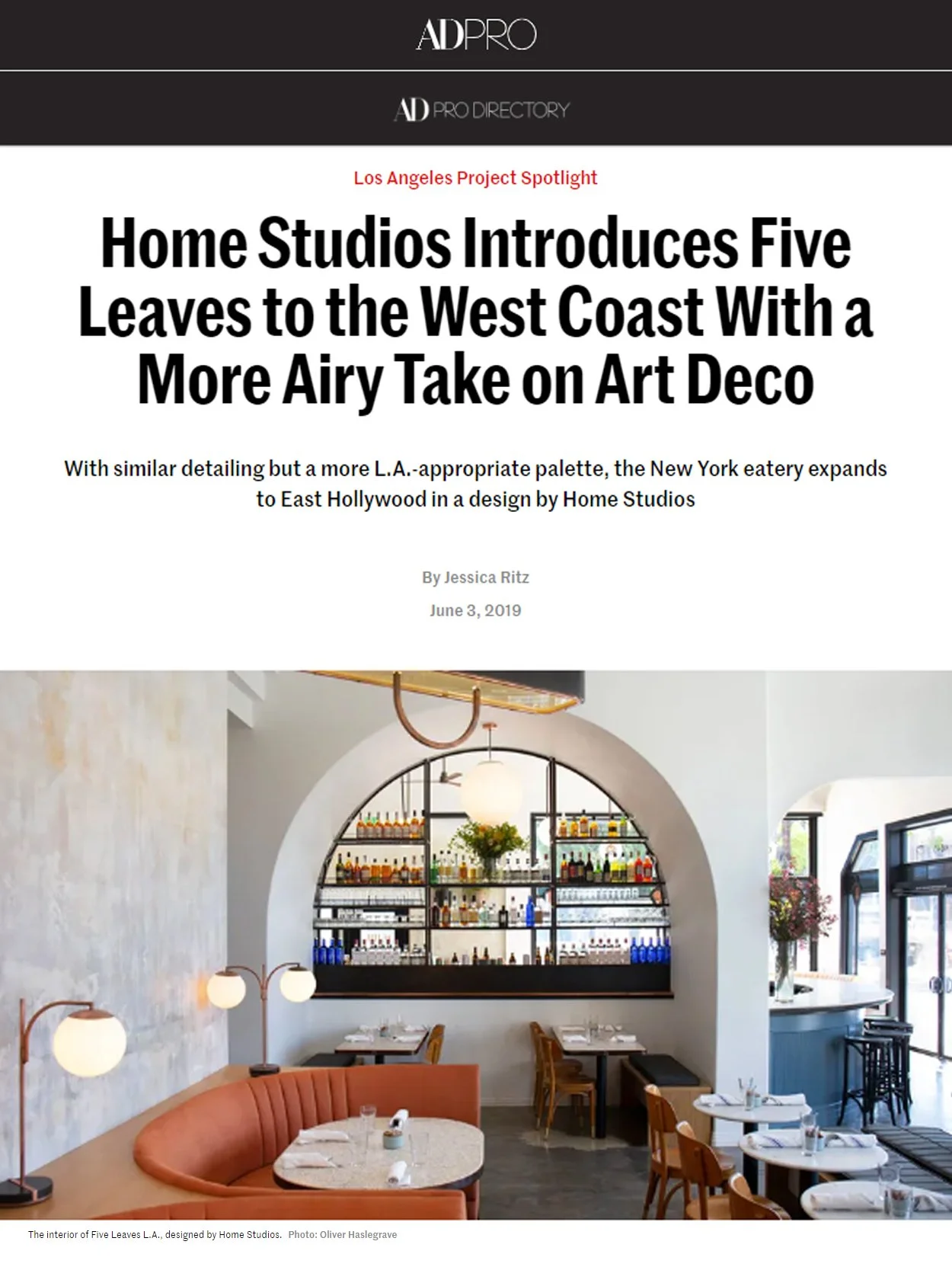 ARCHITECTURAL DIGEST | LOS ANGELES