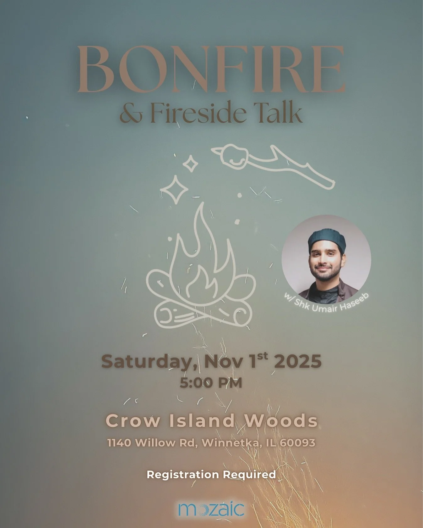 Fall nights hit different 🍁 Join Mozaic for an evening of connection, reflection, and community at our Fall Bonfire &amp; Fireside Talk. The best kind of warmth isn&rsquo;t just from the fire, it&rsquo;s from the people gathered around it.
 🔗 Regis
