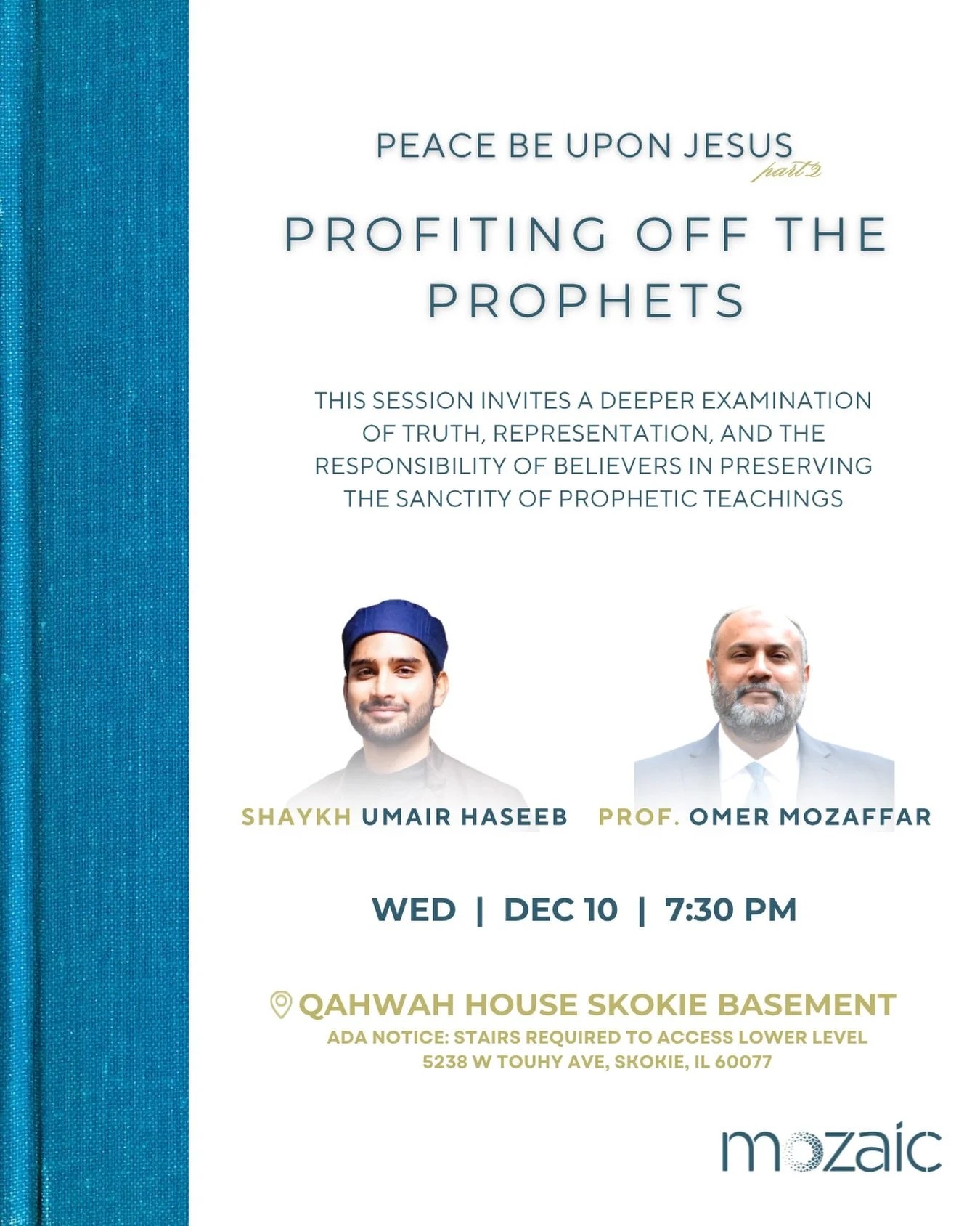 Join us for a profound conversation with esteemed Loyola University professor and chaplain, Omer Mozaffar, as we reflect on the legacy and rank of Sayyidunā ʿĪsā (عليه السلام). Together, we will explore how his message has been appropriated throughou