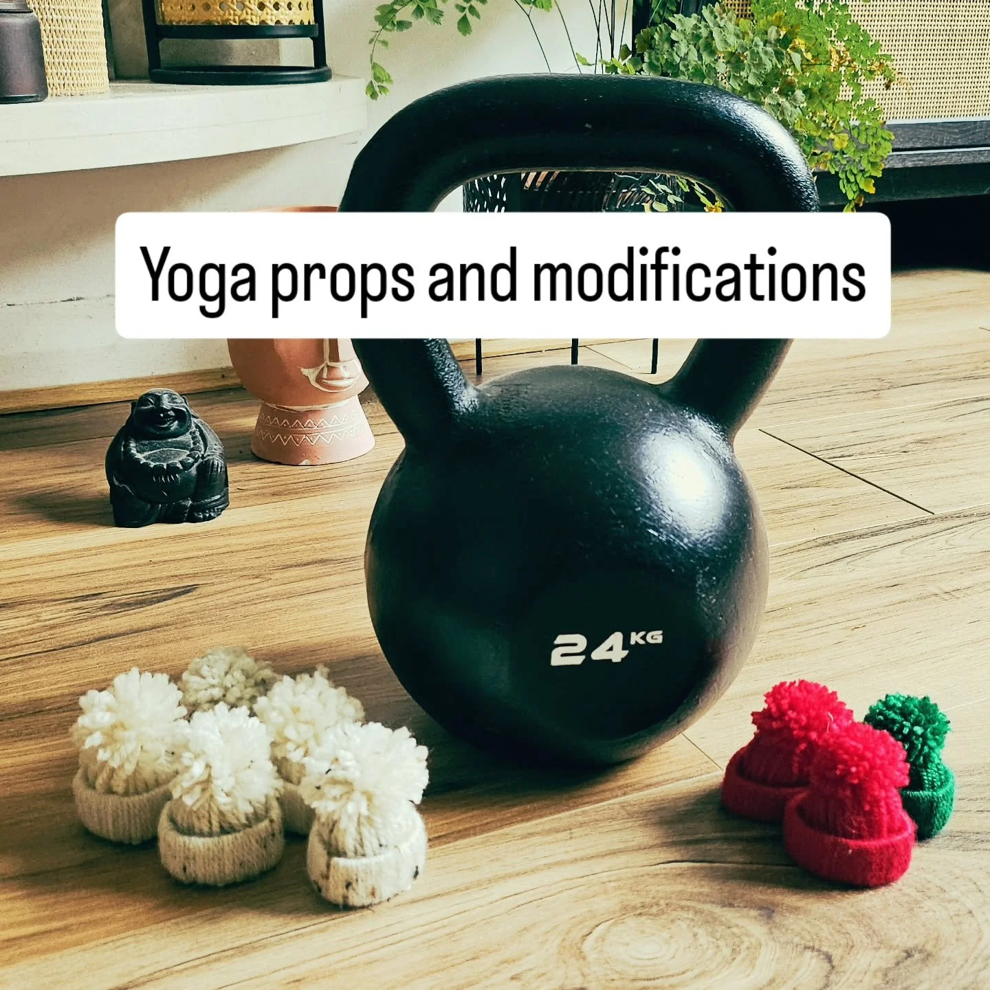 WHATS THE WEIRDEST YOGA PROP YIU USE?
LITTLE WOOLLY HATS -  ANYONE?
Because my short-term memory is sooo rubbish, combined with a chronic wondering mind during repetitive tasks, I always forget where I get to with reps and sets.  So I use these han
