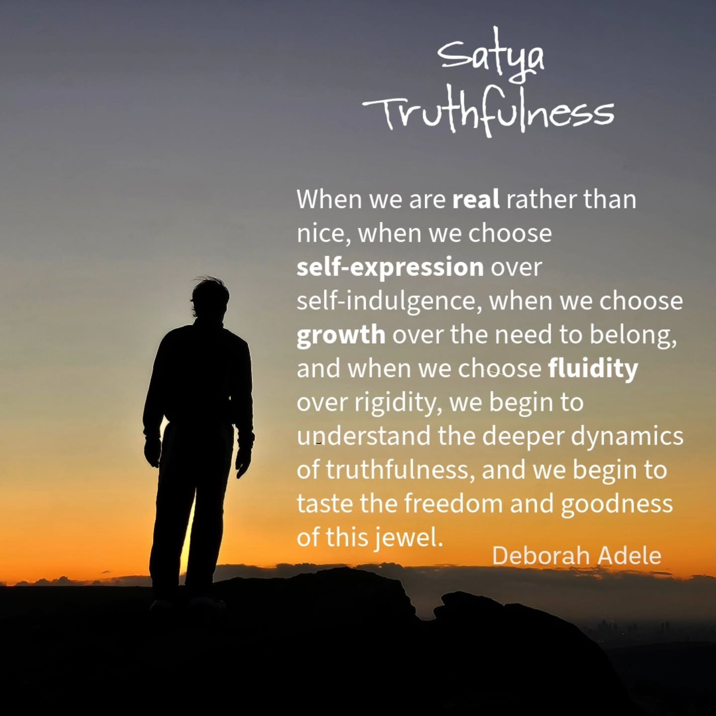 Over my morning coffee my mind fell onto reflecting on how honest I am being with myself.  Deborah Adele talks of approaching truth with "our knees knocking". It can be scary to seek out the truths you keep hidden from yourself.  Truth does