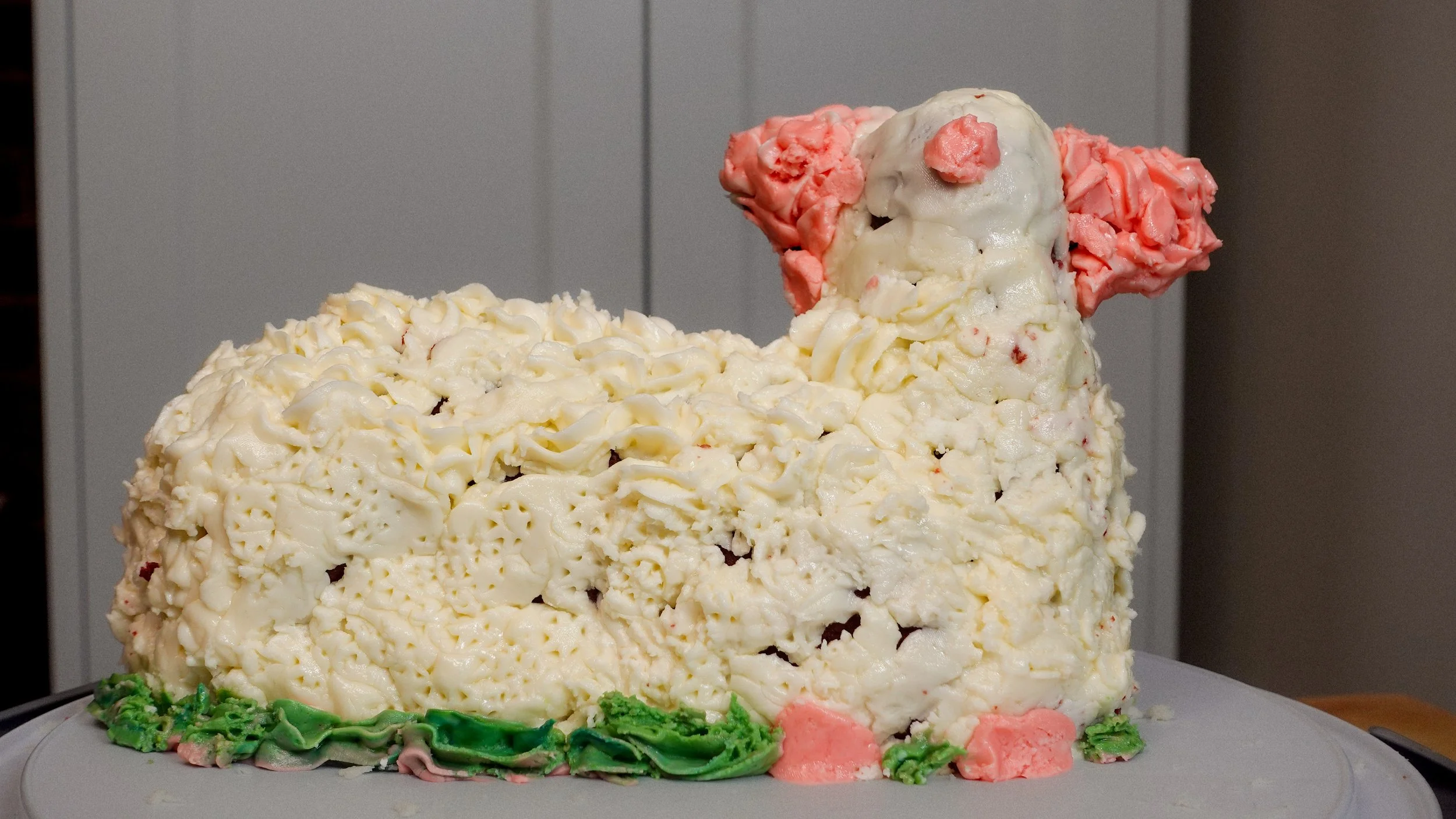 Vegan Red Velvet Lamb Cake