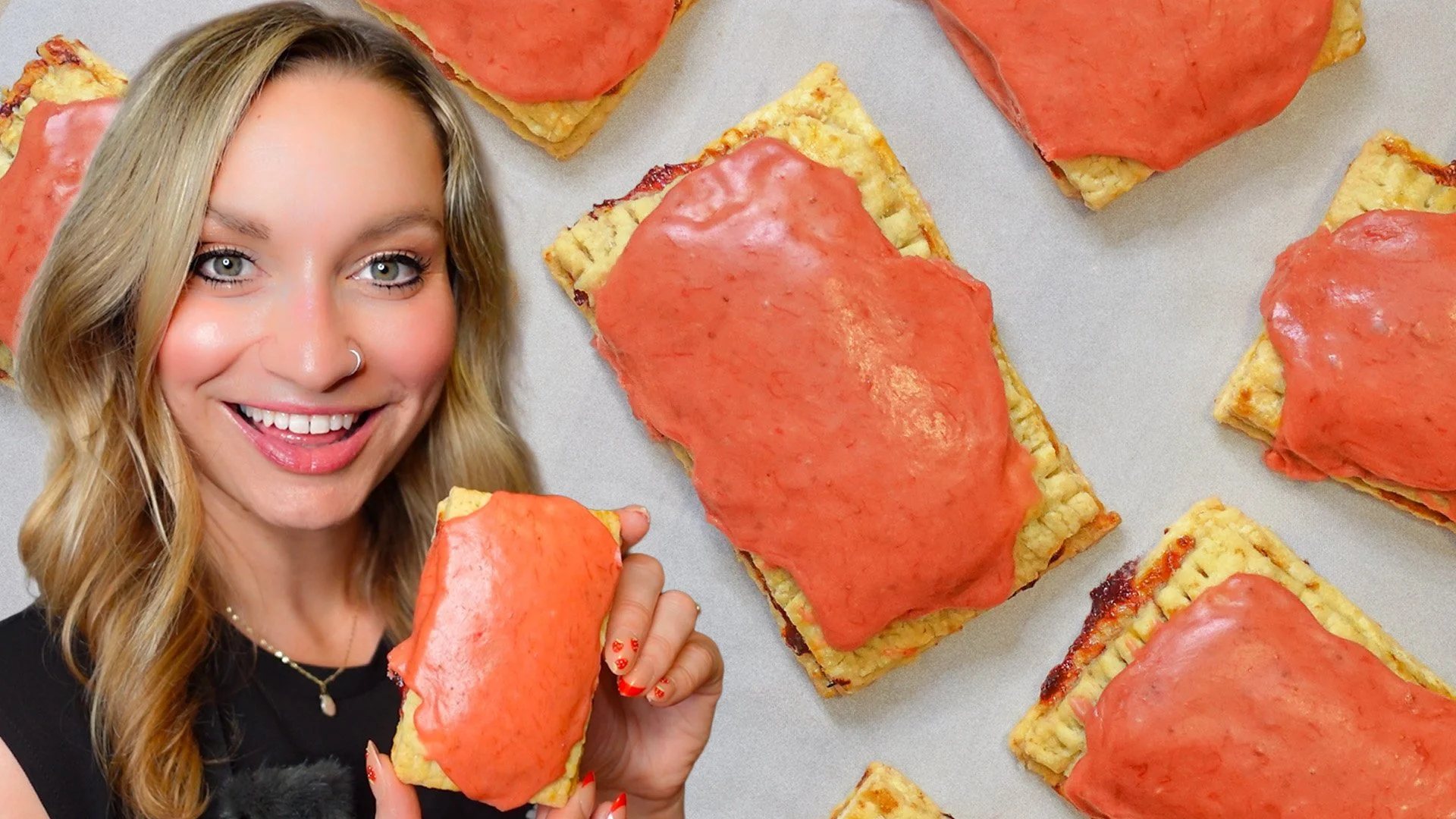 Homemade Strawberry Rhubarb Pop-Tarts
