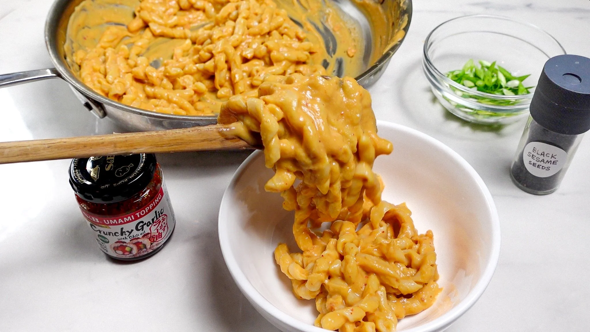 Creamy Vegan Butter Bean + Miso Pasta