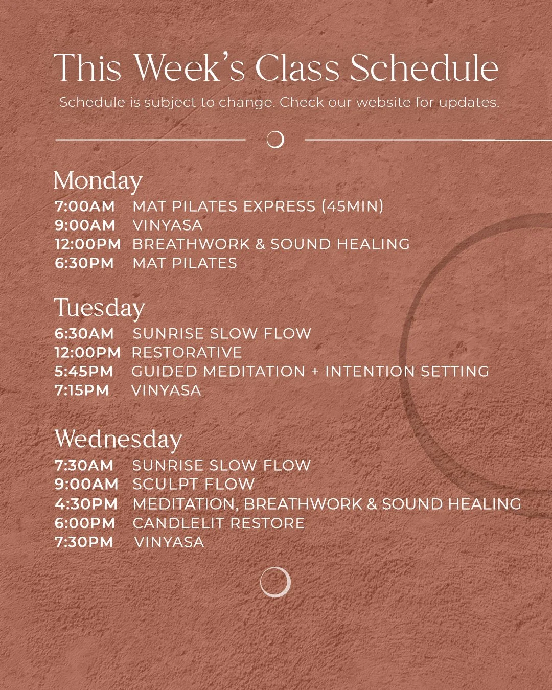 Your weekly reminder: You are stronger than you think.
This week’s classes are here to move your body, clear your mind, and recharge your spirit.
See what’s on the schedule and make time for you.
#FormationYoga #StrengthAndSerenity #Move