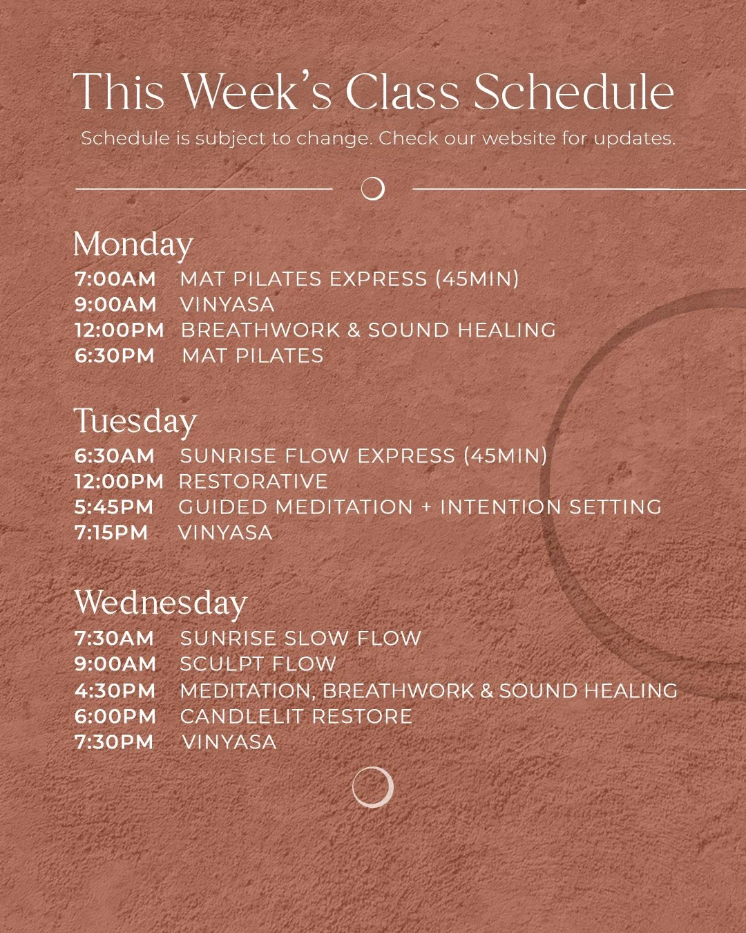 ✨ Thanksgiving Week at FORMATION ✨

A gentle reminder as the holiday rush begins: your body and mind deserve space to breathe. This week, carve out a moment just for you &mdash; to move, ground, and reconnect with what truly matters.

Join us for our