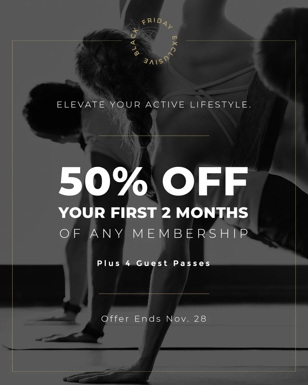 ⏳ Almost gone&hellip;
If you&rsquo;ve been waiting for a sign to elevate your routine, your energy, your strength &mdash; this is it.

Our Black Friday Membership Deal ends Friday, the 28th and once it&rsquo;s gone&hellip; it&rsquo;s gone.

✨ 50% OFF