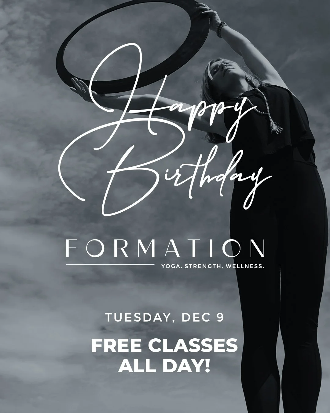 TUESDAY, DEC 9: FORMATION TURNS ONE 🎉 FREE classes all day. Everyone&rsquo;s invited!

One year ago, December 9th, we opened our doors with a simple intention: create a space where people can activate their active lifestyle &mdash; feeling stronger,