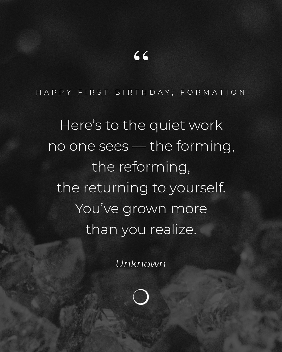 Today we celebrated FORMATION&rsquo;s first birthday, and our community showed up with so much heart. Whether you&rsquo;ve been with us since day one or today was your very first class &mdash; you are part of the growth, the grit, and the magic that 
