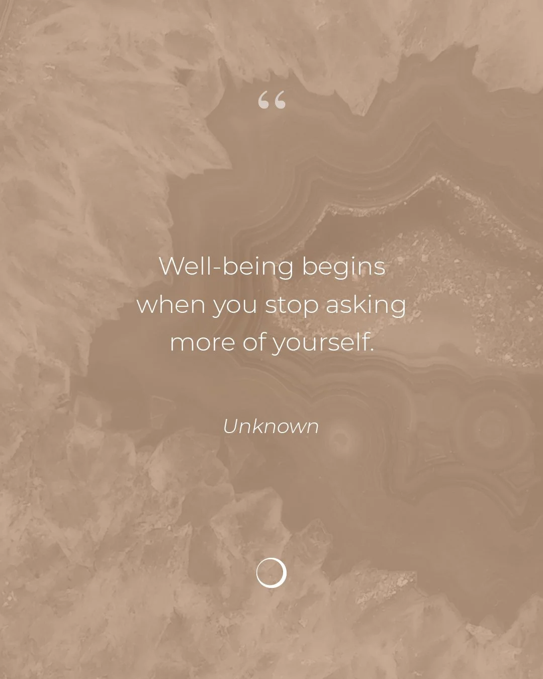 &ldquo;Well-being begins when you stop asking more of yourself.&rdquo;

So many of us move through our days believing we need to push a little harder, do a little more, be a little better before we&rsquo;re allowed to rest or care for ourselves.

Thi