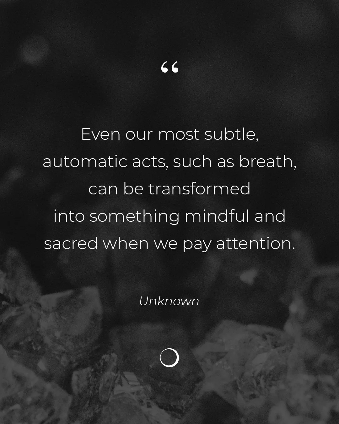 Even our most subtle, automatic acts&mdash;like breath&mdash;hold the power to transform. 🌿 When we pause, notice, and return to presence, we give our body, mind, and spirit the gift of longevity.

At FORMATION, we guide you to cultivate that awaren