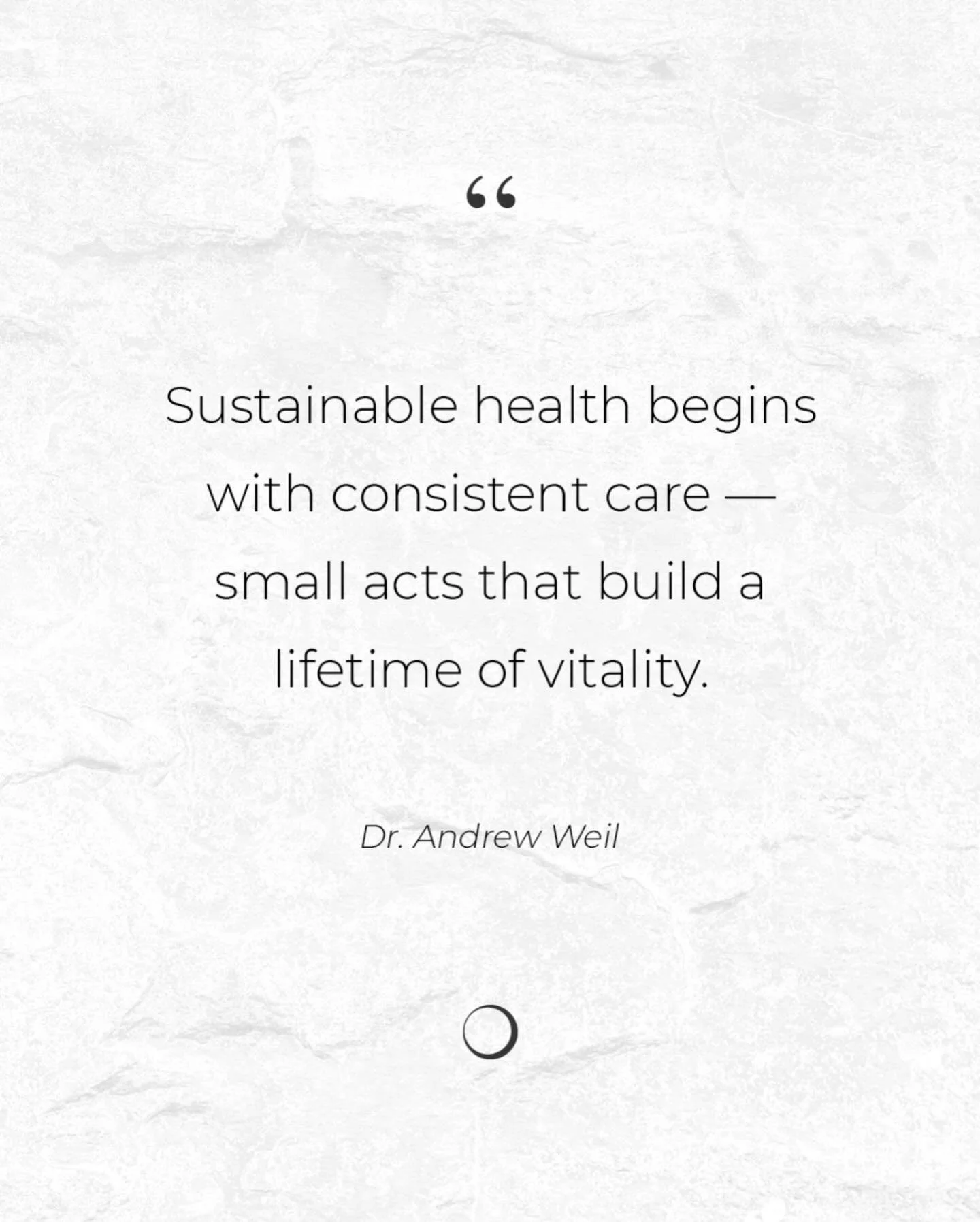 Sustainable health doesn&rsquo;t happen overnight &mdash; it&rsquo;s built moment by moment, breath by breath. 🌿

Every time you move, rest, nourish, or slow down with intention, you&rsquo;re not just taking care of yourself today &mdash; you&rsquo;