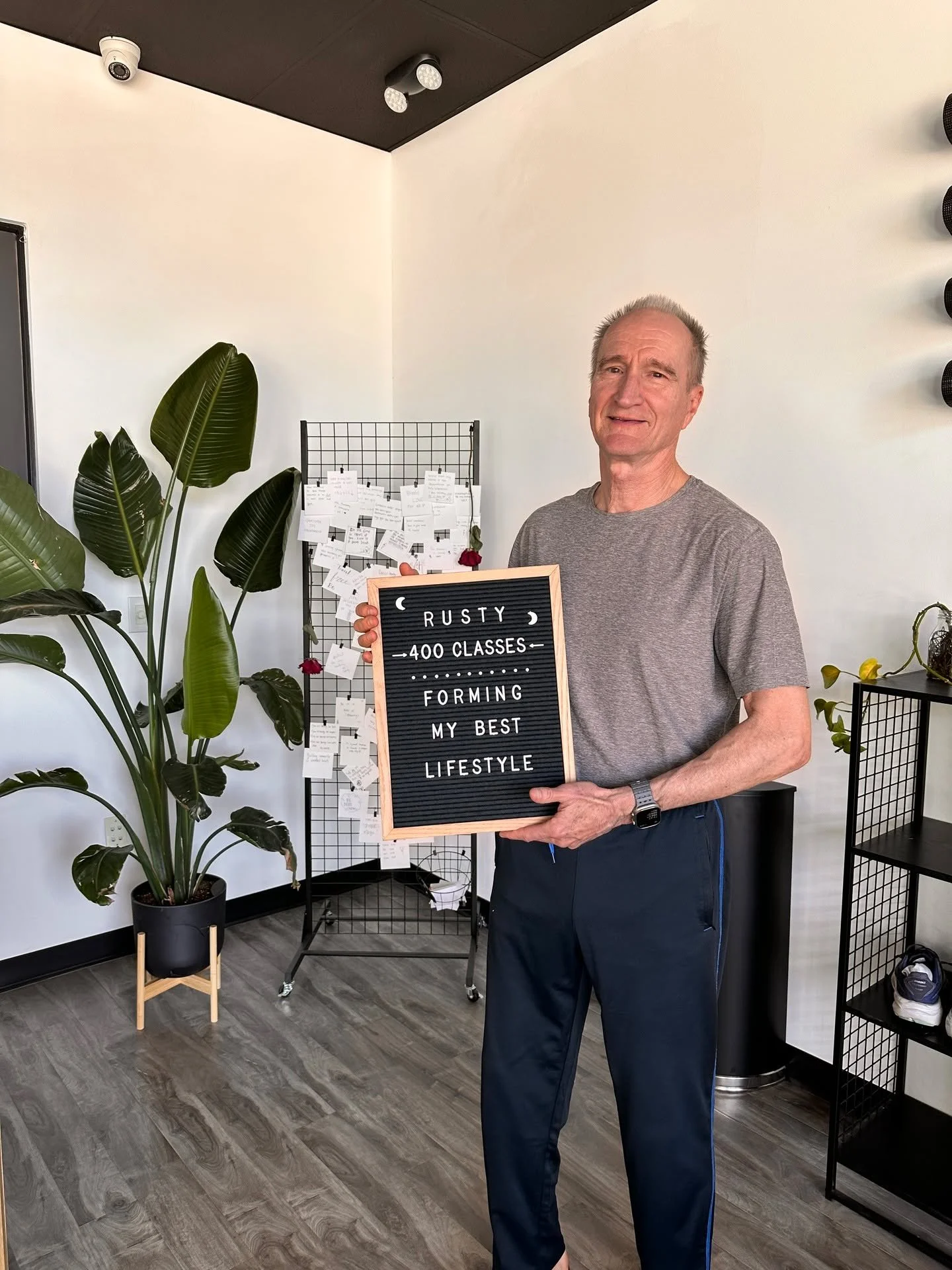 400 Classes Strong. Rusty, your consistency is something special! And your dedication doesn&rsquo;t go unnoticed. You bring a steady energy into the room, the kind of presence that makes the space feel better just by being in it, and always with a sm