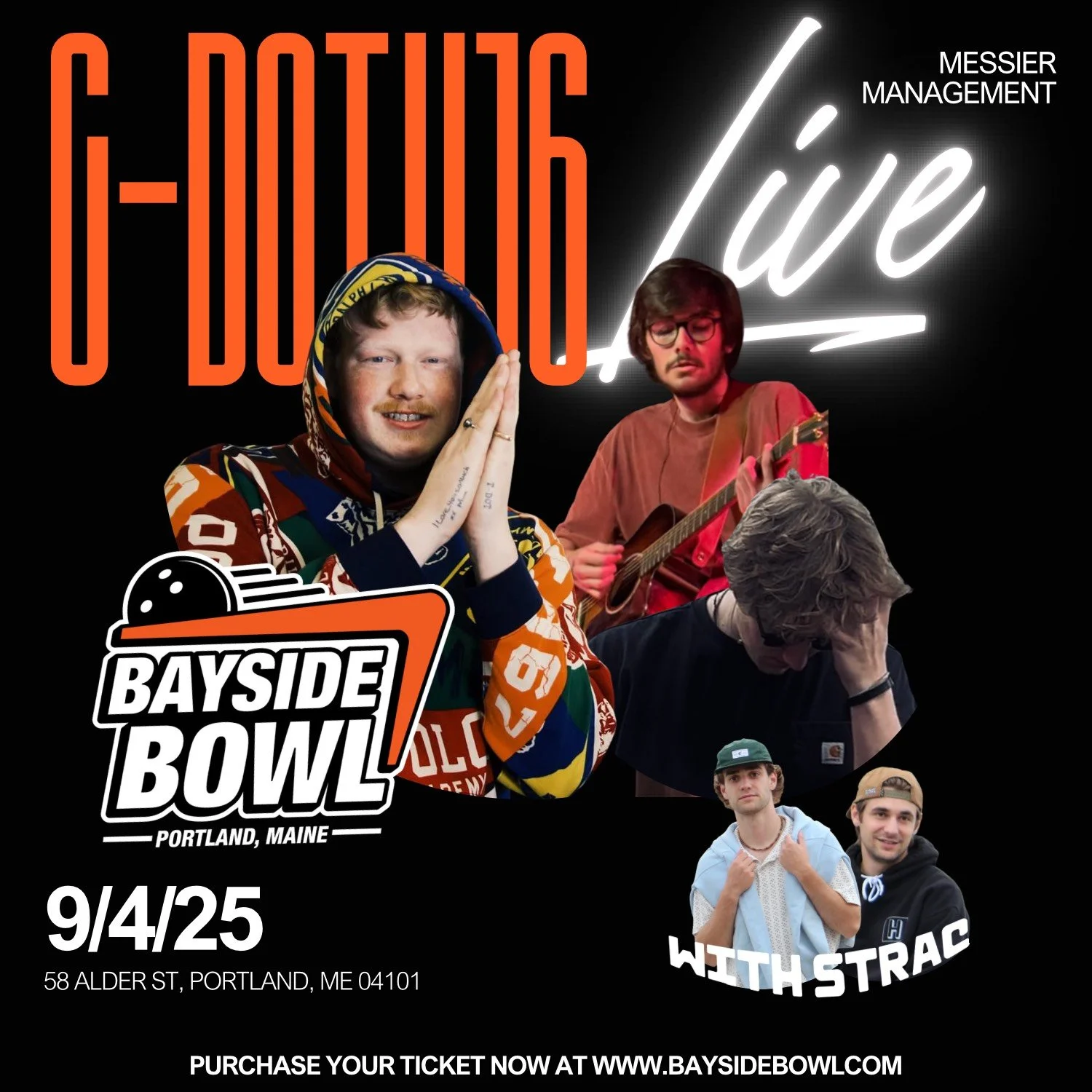 C-DOT 416 w/ Strac live on the Rooftop at Bayside Bowl | all-ages