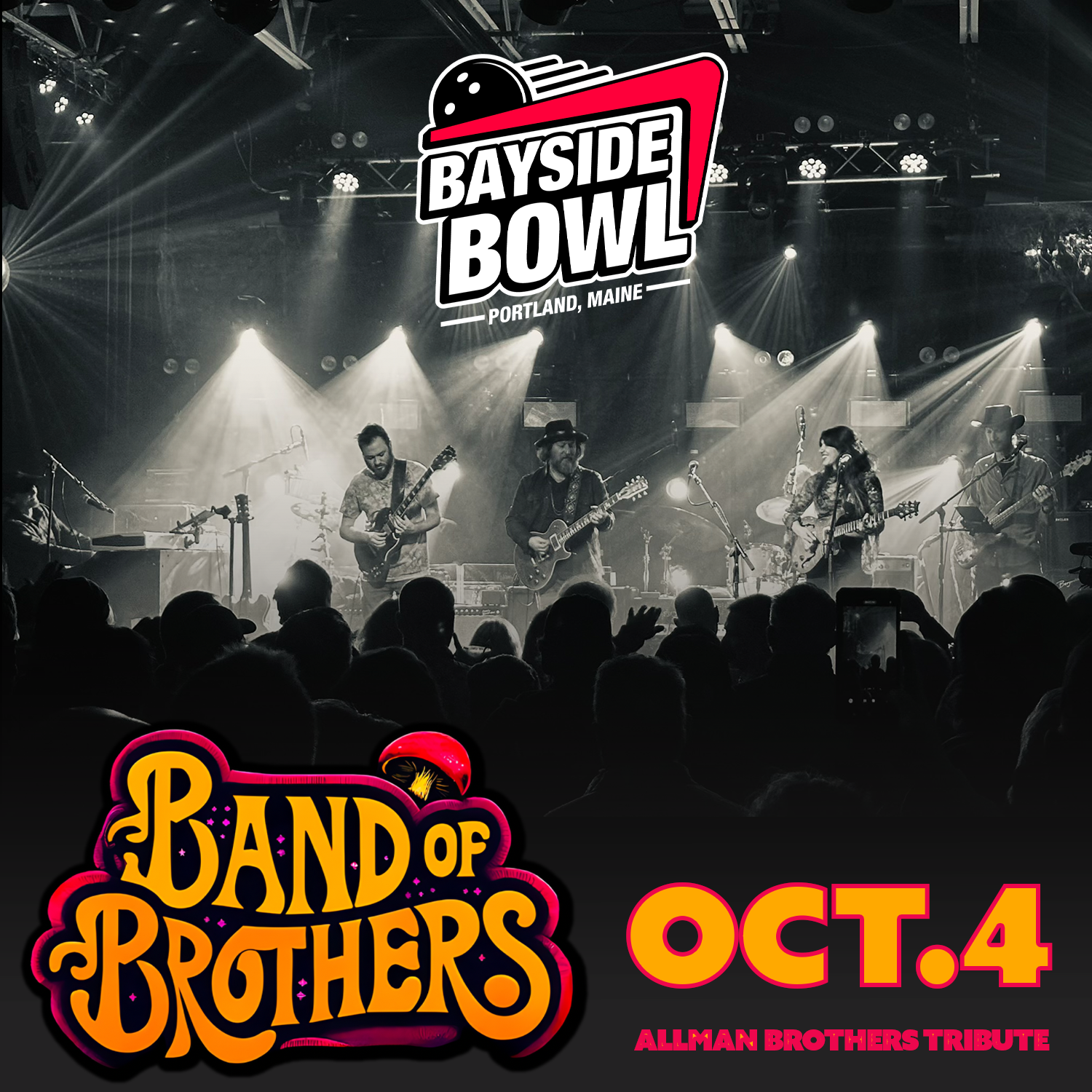 A Band of Brothers (Allman Brothers Tribute) live at Bayside Bowl | all-ages