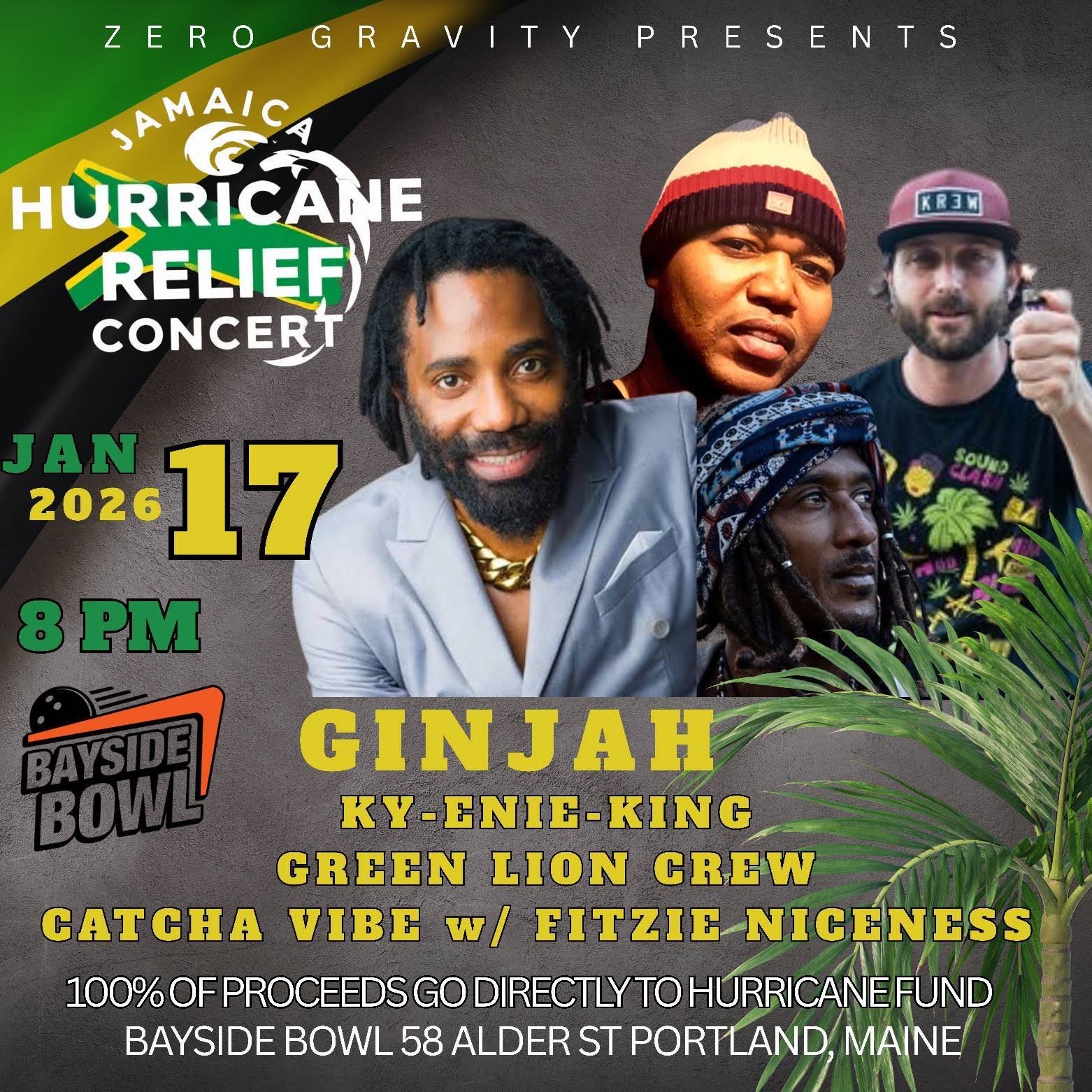 Jamaica Hurricane Relief Concert | all-ages