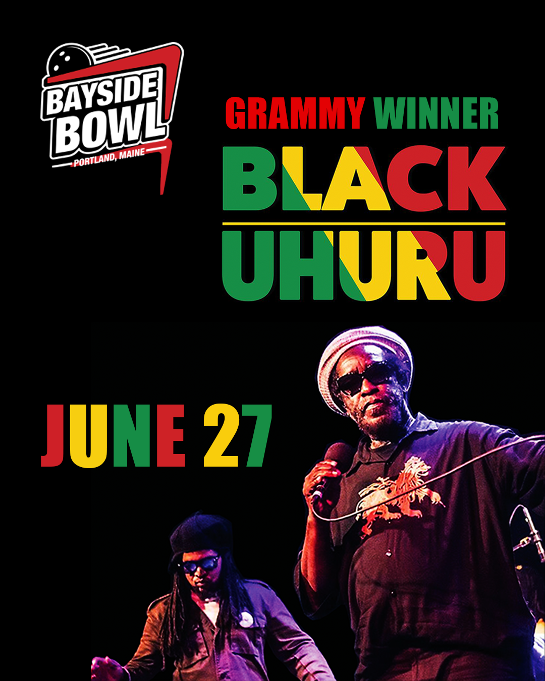 Black Uhuru, Grammy Winning Reggae Legends, live at Bayside Bowl | all-age